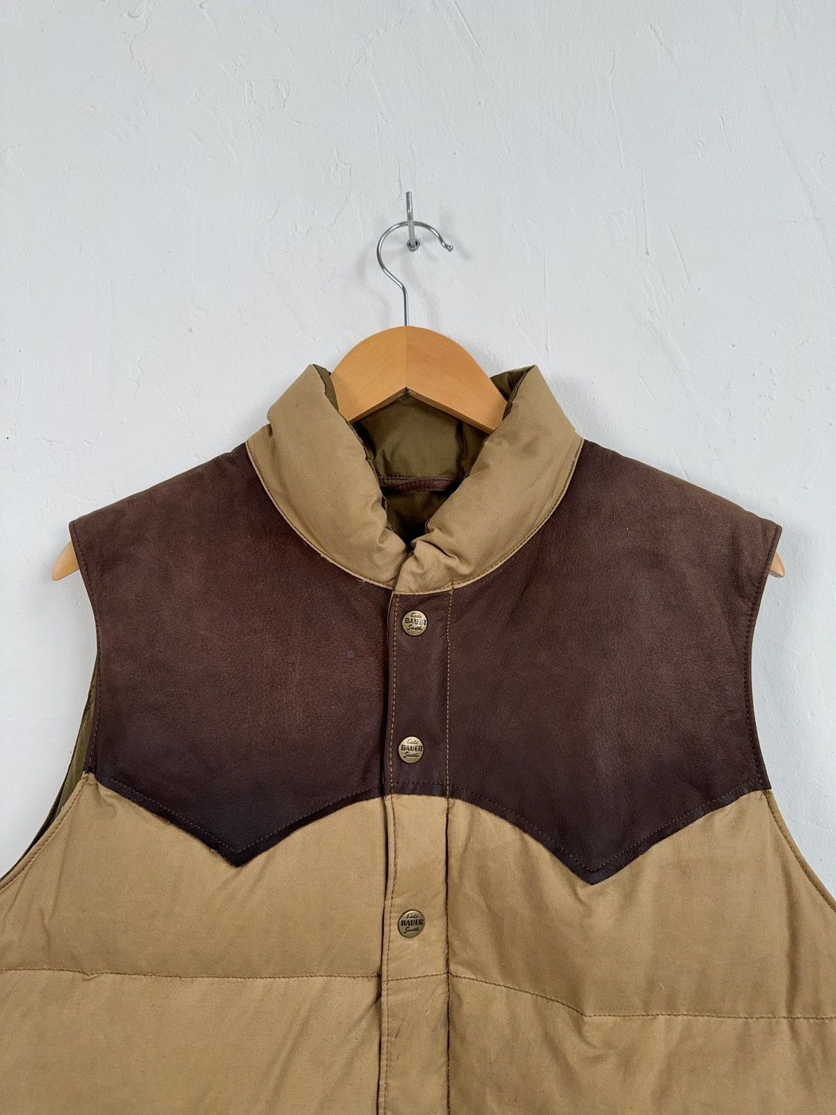 Eddie Bauer × Vintage Eddie Bauer Goose down Wax Vest Size US M / EU 48-50 / 2 - 9 Thumbnail