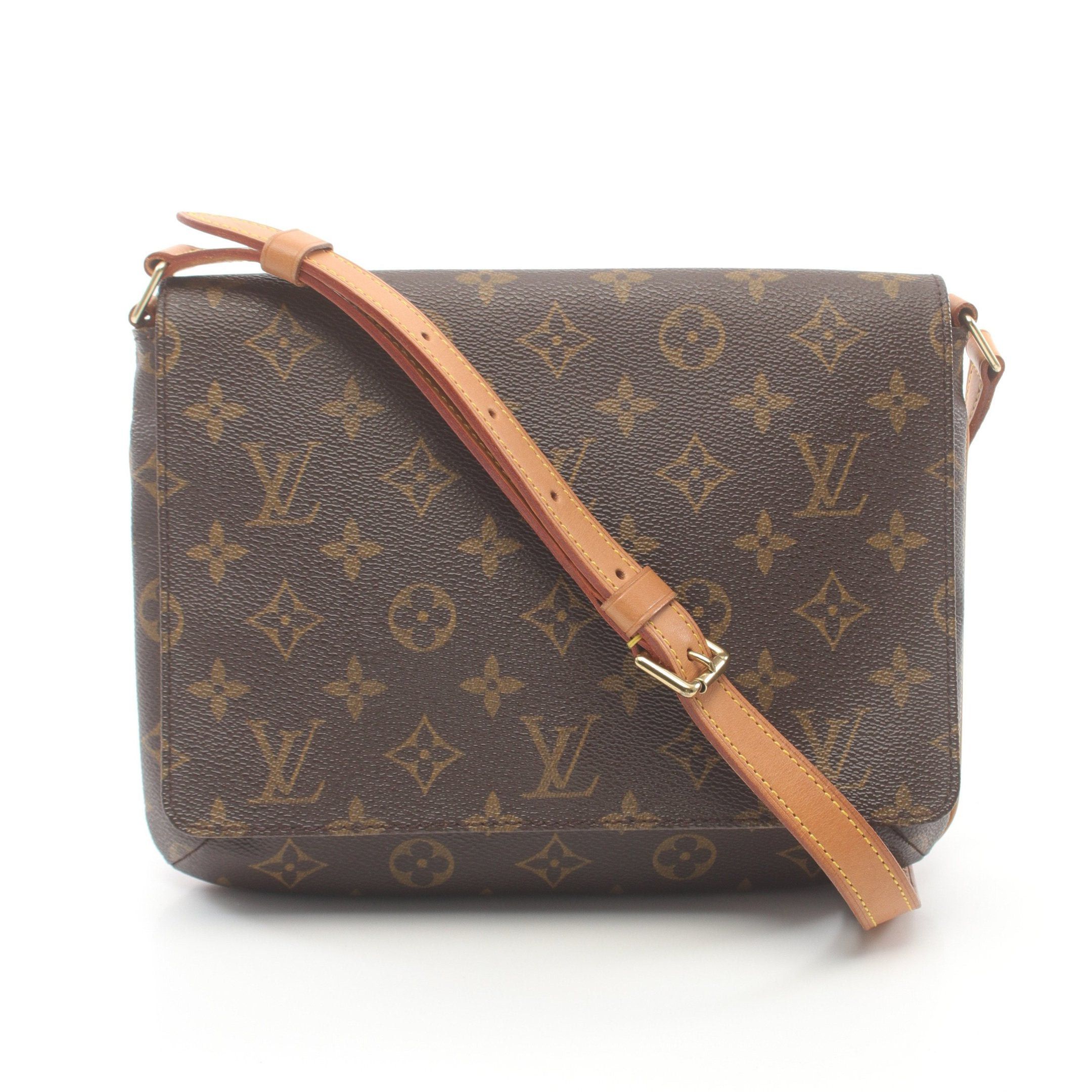 Louis Vuitton Louis Vuitton Musette Tango Short Strap Monogram Shoulder Bag Leather Brown Size ONE SIZE - 1 Thumbnail