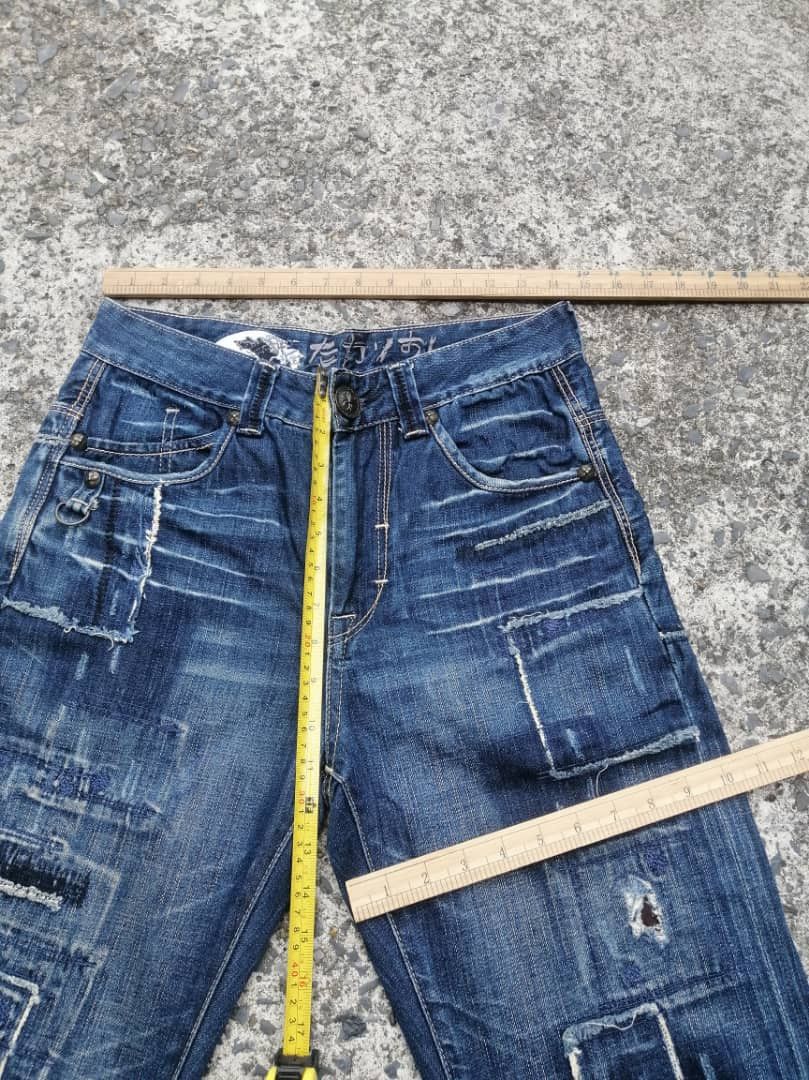 Designer × Japanese Brand Osaka Big Train Nice Design Denim Jeans Size US 29 - 4 Thumbnail