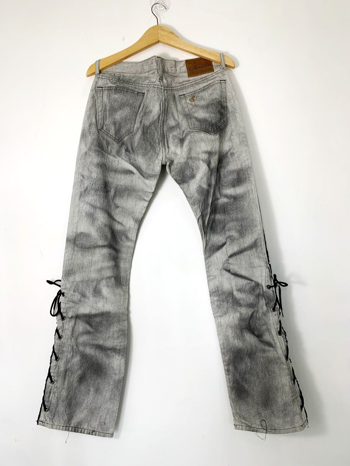 Le Grande Bleu (L.G.B.) Lace up acoustic smoke wash pant japanese brand Size US 32 / EU 48 - 2 Thumbnail