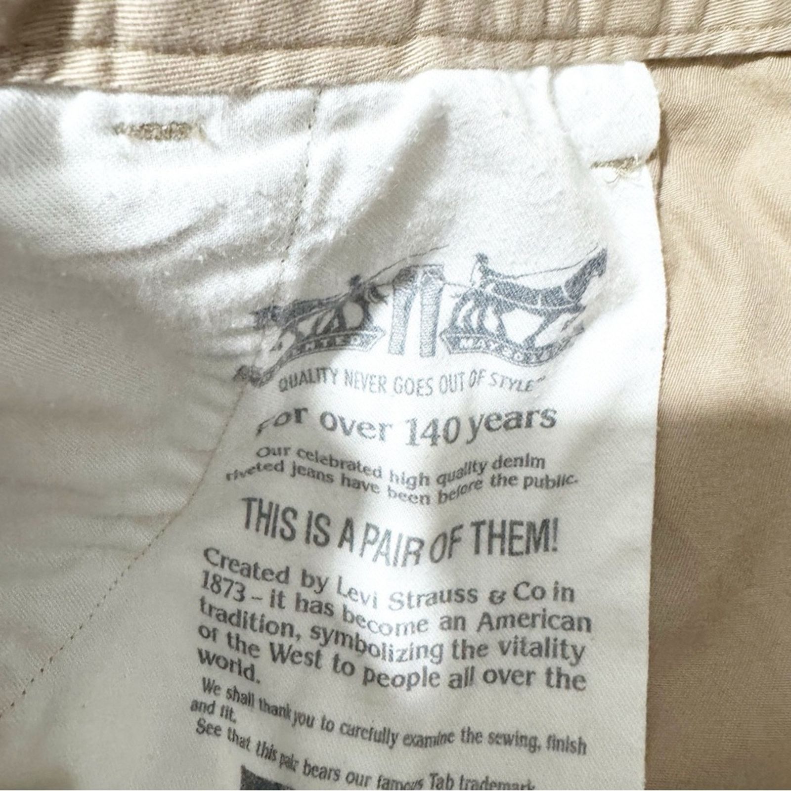 Levi's Levi’s Tan Cotton Front Pocket Cargo Shorts Men’s Size 40 Size US 40 / EU 56 - 6 Thumbnail