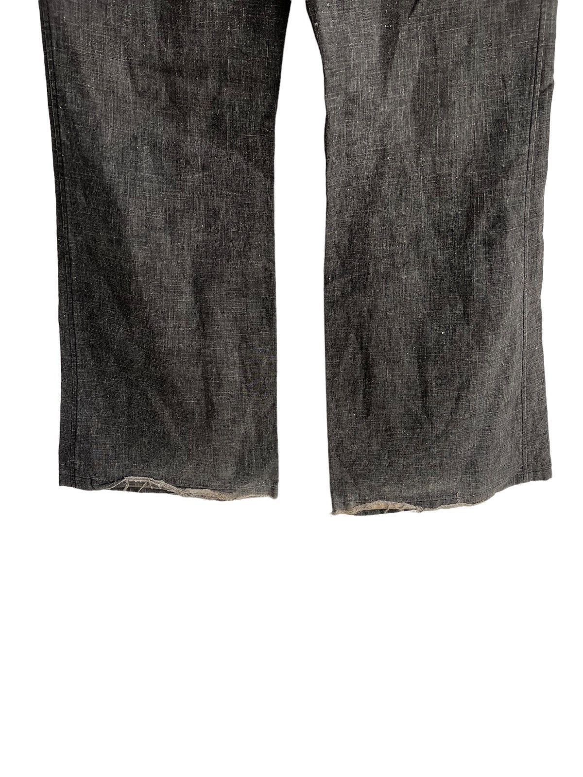 Tornado Mart 1990s Tornado Mart 🇯🇵 Super Flare Low Rise Hem Linen Pants Size US 30 / EU 46 - 10 Thumbnail