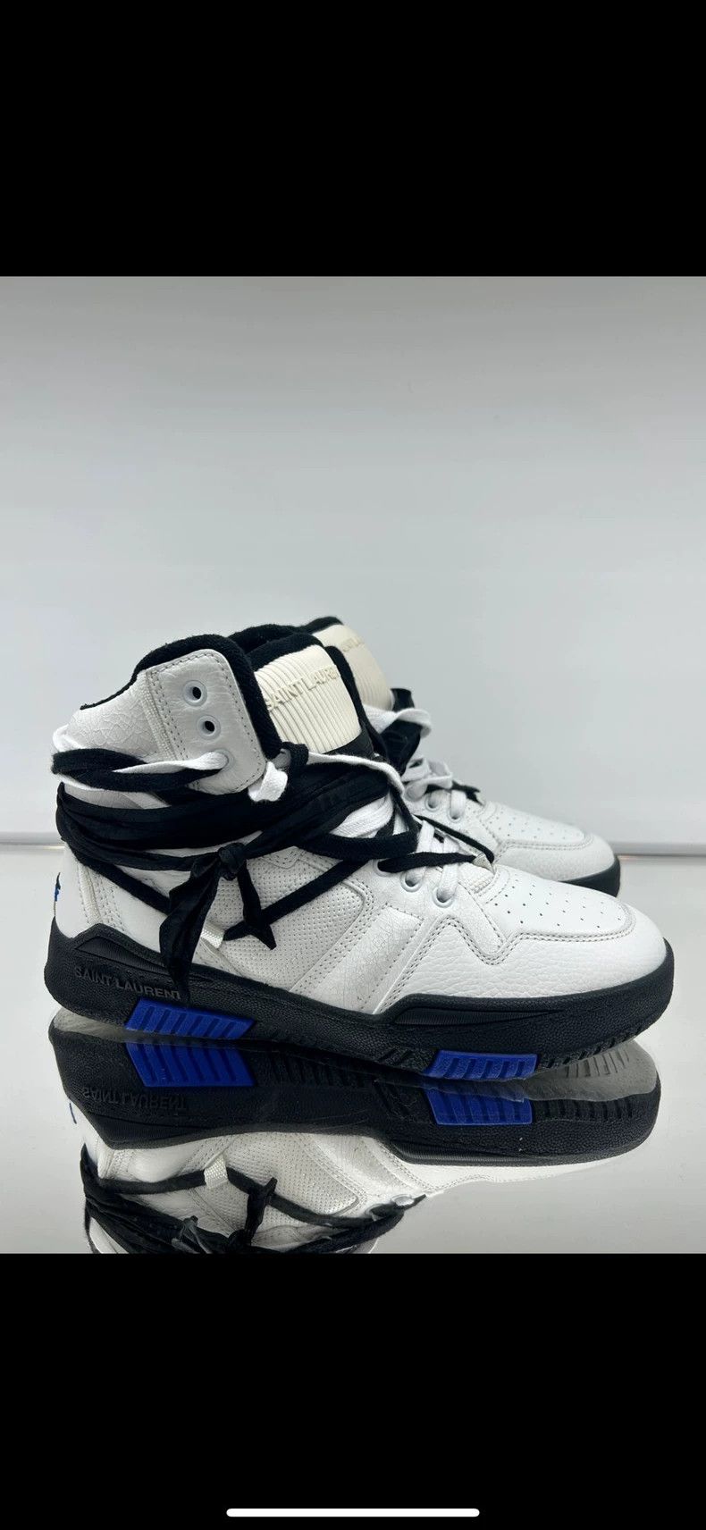 Saint Laurent Paris Saint Laurent Paris Show Ribbon Sneakers Size US 9 / EU 42 - 2 Thumbnail