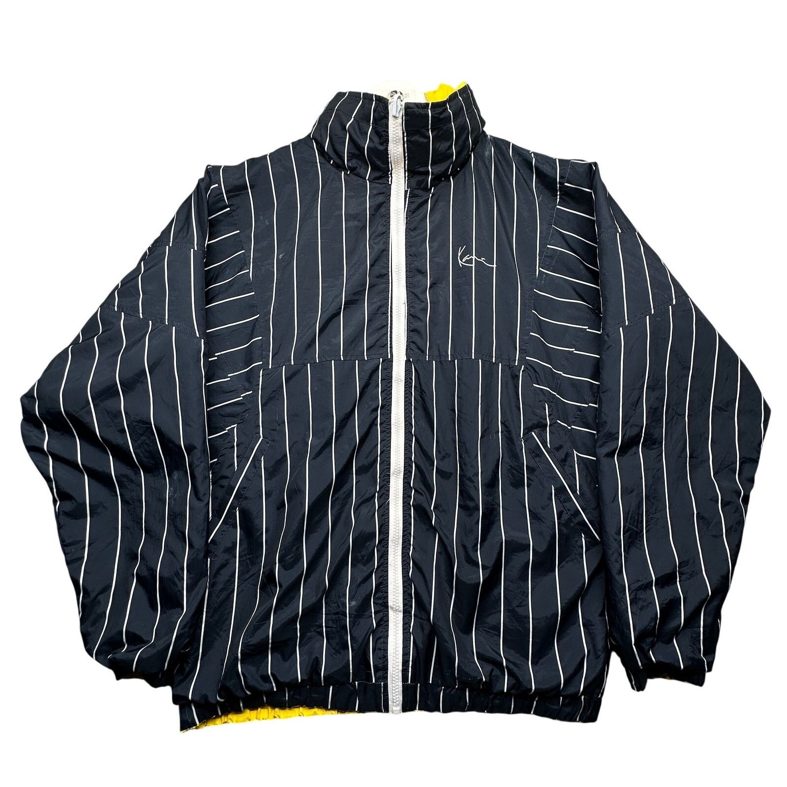 Karl Kani Karl Kani Reversible Pinstripe Windbreaker Jacket Men Medium Size US M / EU 48-50 / 2 - 1 Thumbnail