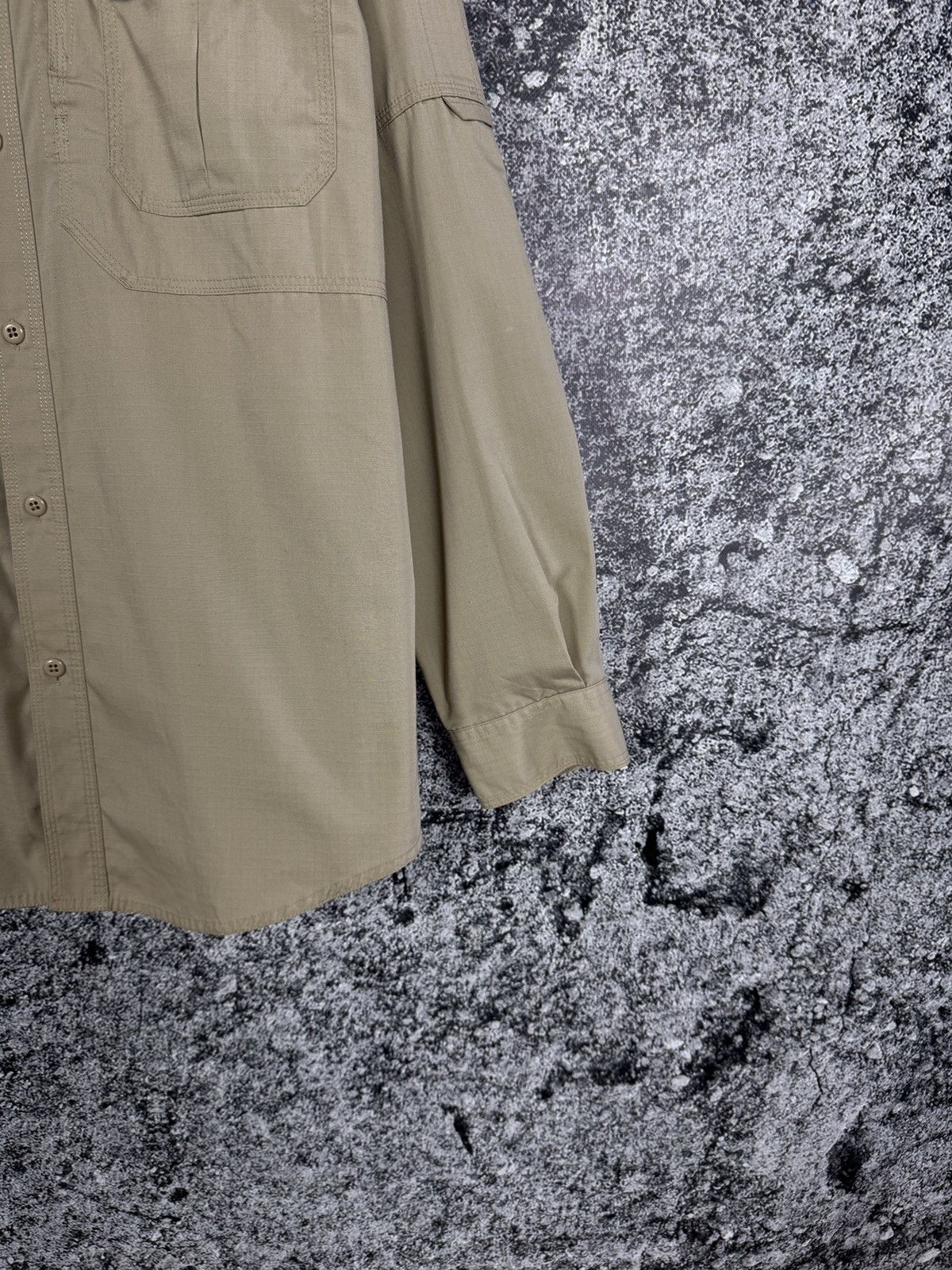 5.11 Mens 5.11 Tactical Series Long Sleeve Shirt Army Button Up Size US L / EU 52-54 / 3 - 5 Thumbnail