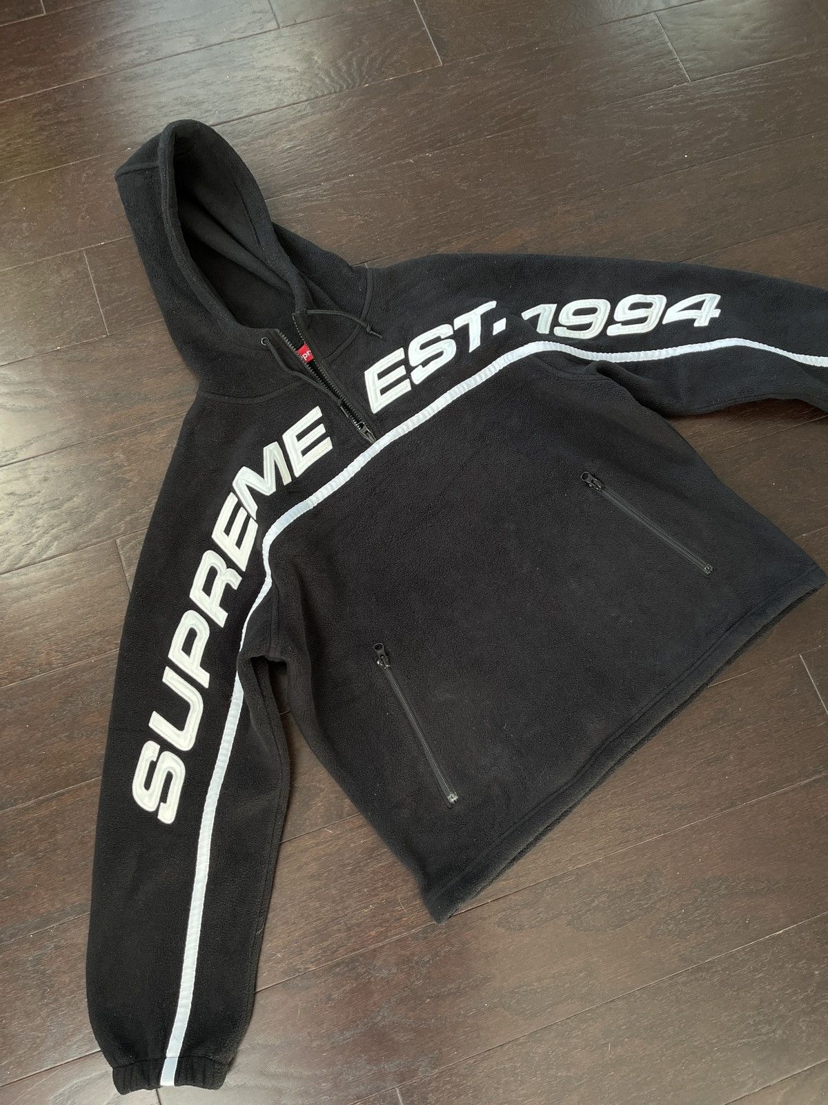 Japanese Brand Supreme spell out 1/4 fleece Size US S / EU 44-46 / 1 - 3 Thumbnail
