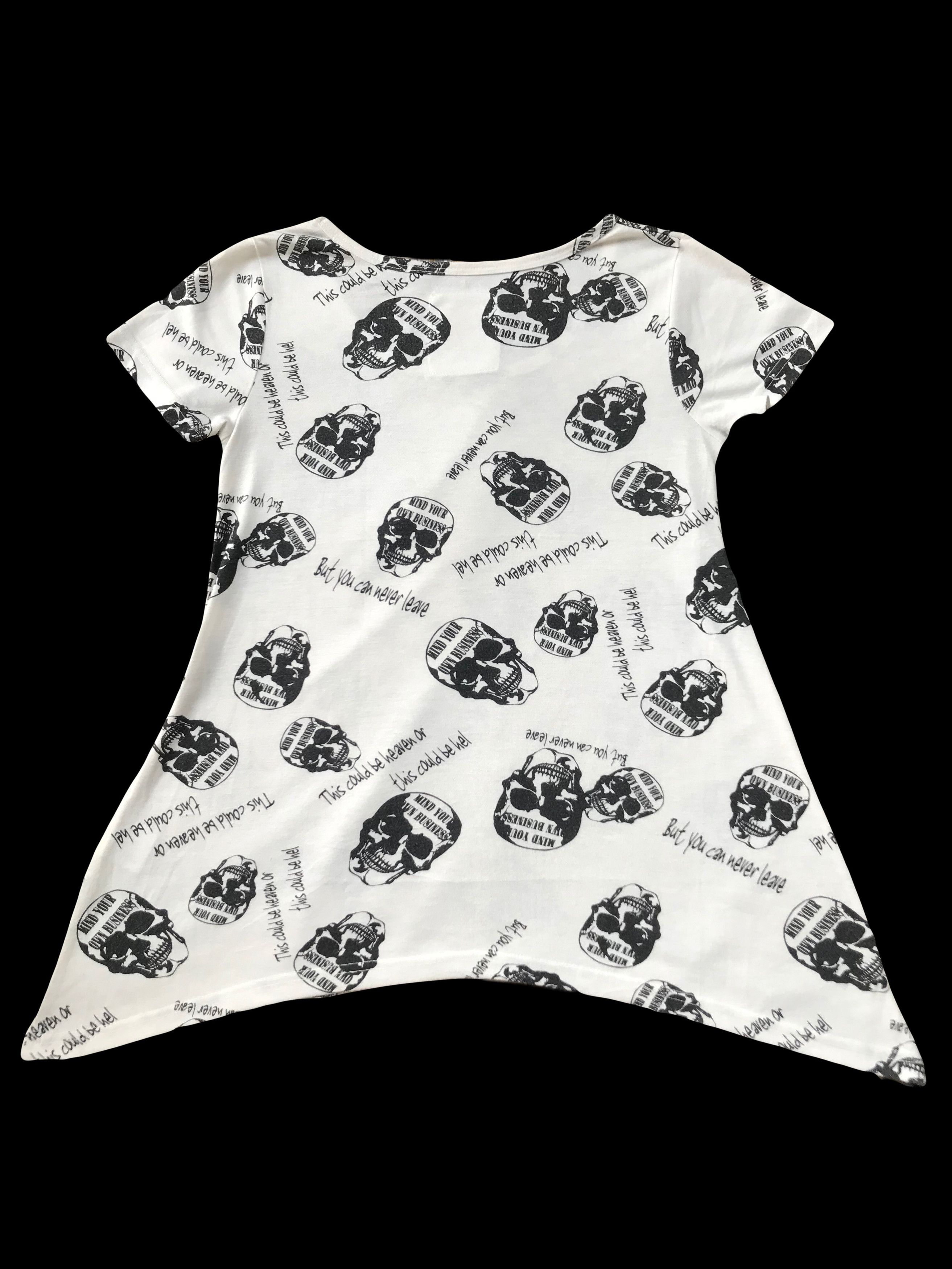 If Six Was Nine × Japanese Brand × Le Grande Bleu (L.G.B.) Japanese Brand Cornflake Beaded Skull Print T-Shirt Size S / US 4 / IT 40 - 4 Thumbnail