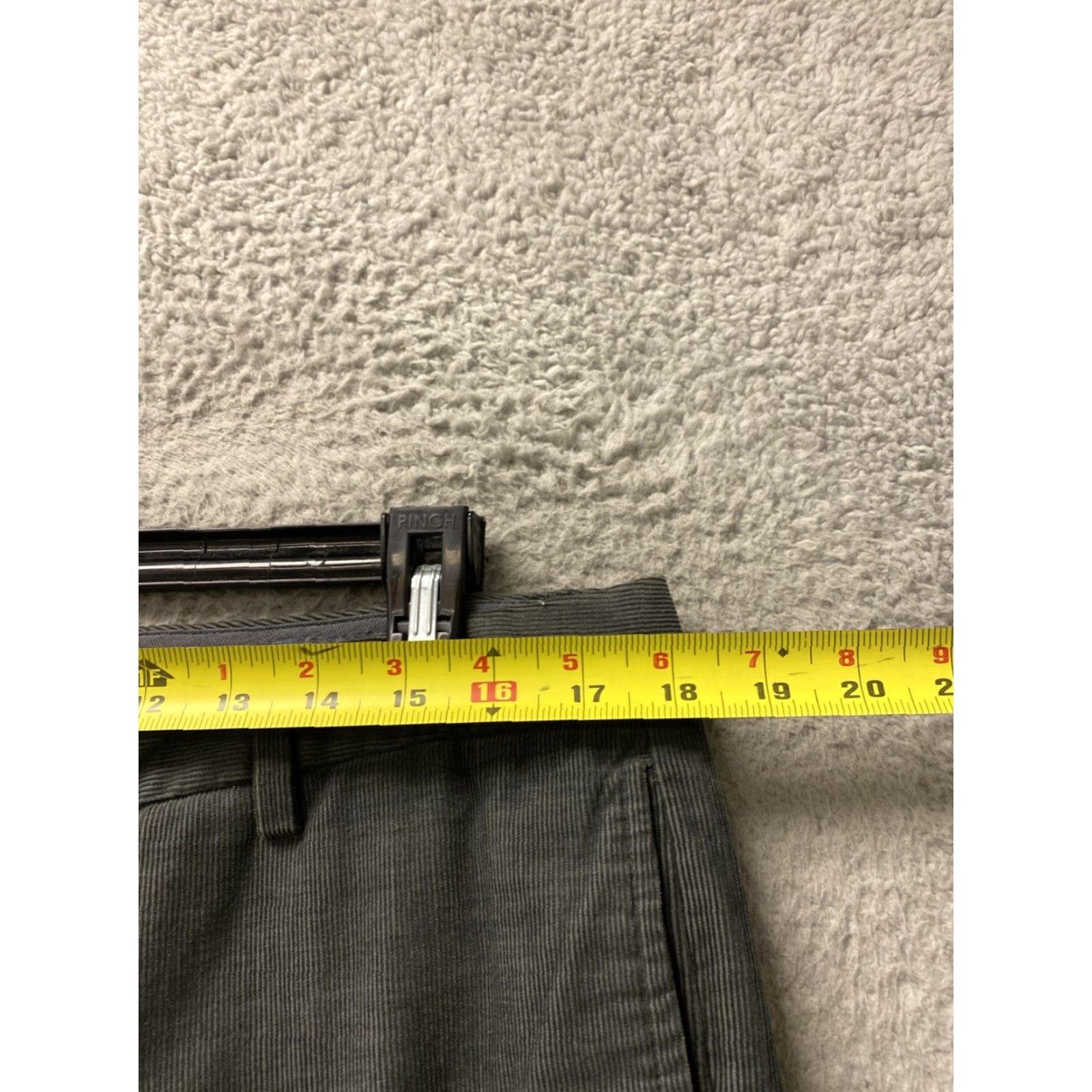 Bonobos Bonobos Pants Men 35x34 Gray Corduroy Slim Straight Stretch Casual Office Pants Mens Slim Straight Chino Gray 35x34 Size US 36 / EU 52 - 3 Thumbnail