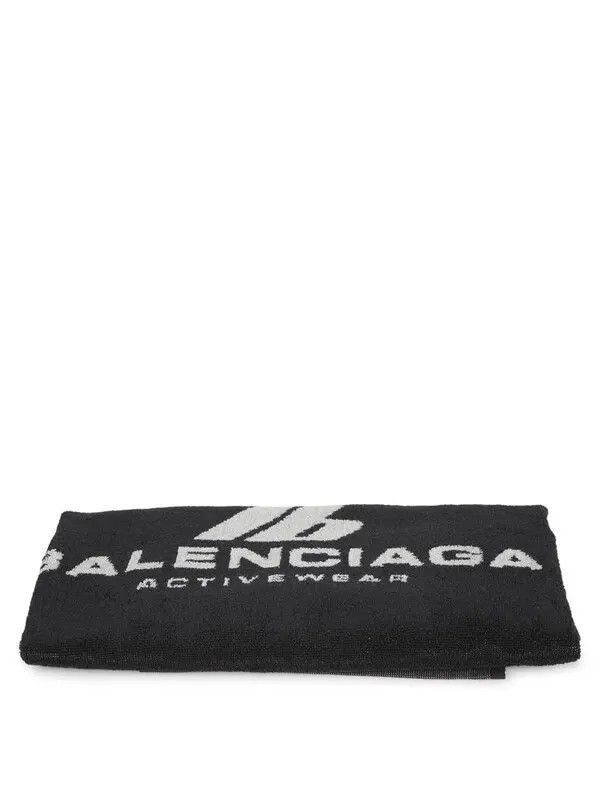 Balenciaga o1loc1c1125 793309 Size: OS / GYM Towel in Black/Grey Size ONE SIZE - 1 Thumbnail