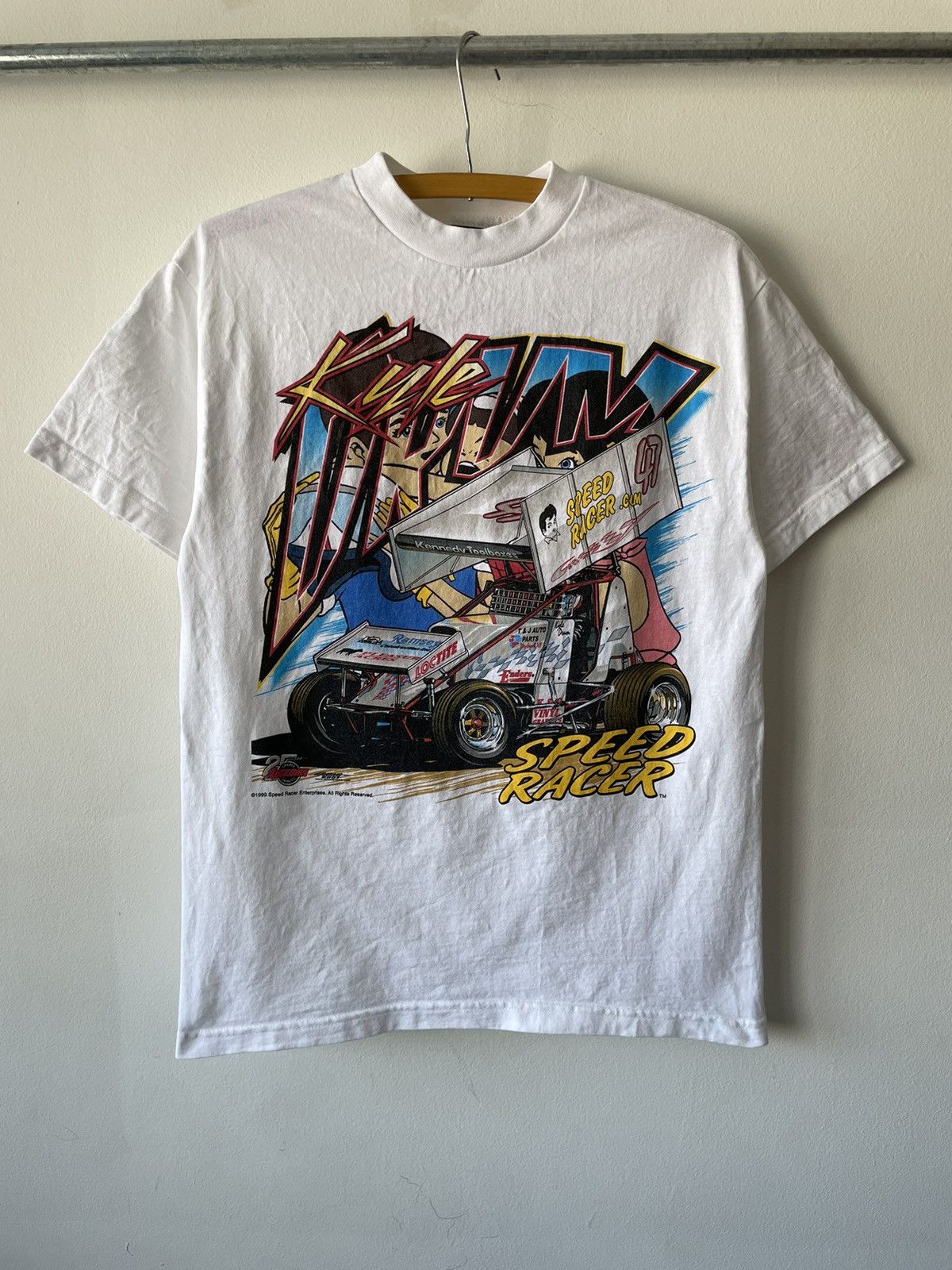 Vintage Vintage 1999 Speed Racer Anime Racing tee Size US M / EU 48-50 / 2 - 1 Thumbnail