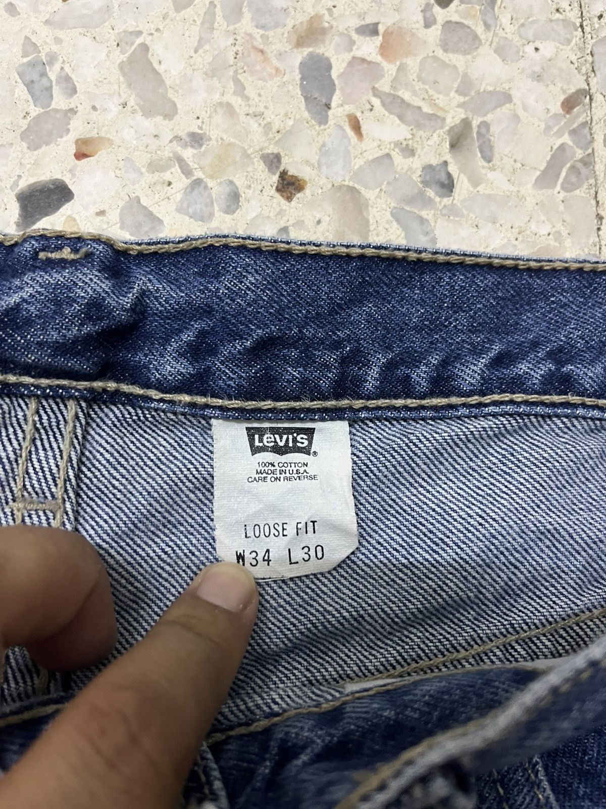 Levi's Vintage Clothing 90s Levi’s SilverTab Loose Fit, OG Baggy Denim Grail Size US 35 - 4 Thumbnail