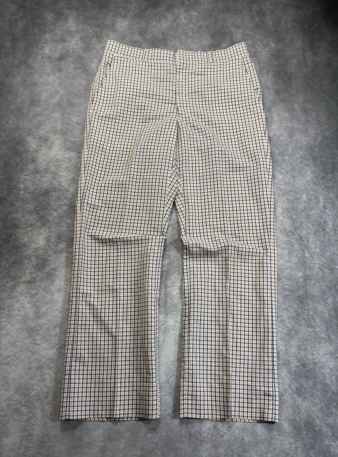 Vintage 1970s Plaid Trousers Vintage R.W. Camp Talon Zipper Pants 34 Size US 34 / EU 50 - 1 Thumbnail