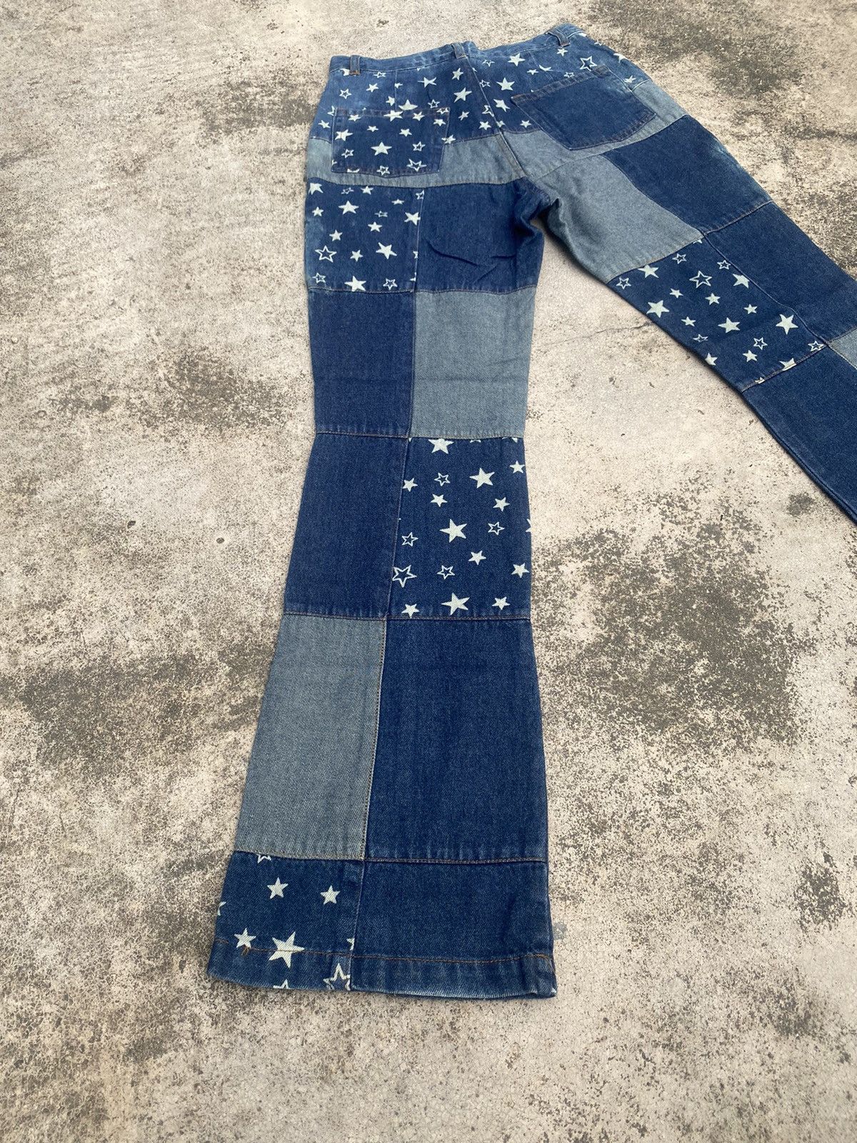 Hysteric Glamour × Japanese Brand Flare Jeans Chocolate Hagi Patchwork Bootcut Size 24 Size US 26 / EU 42 - 13 Thumbnail