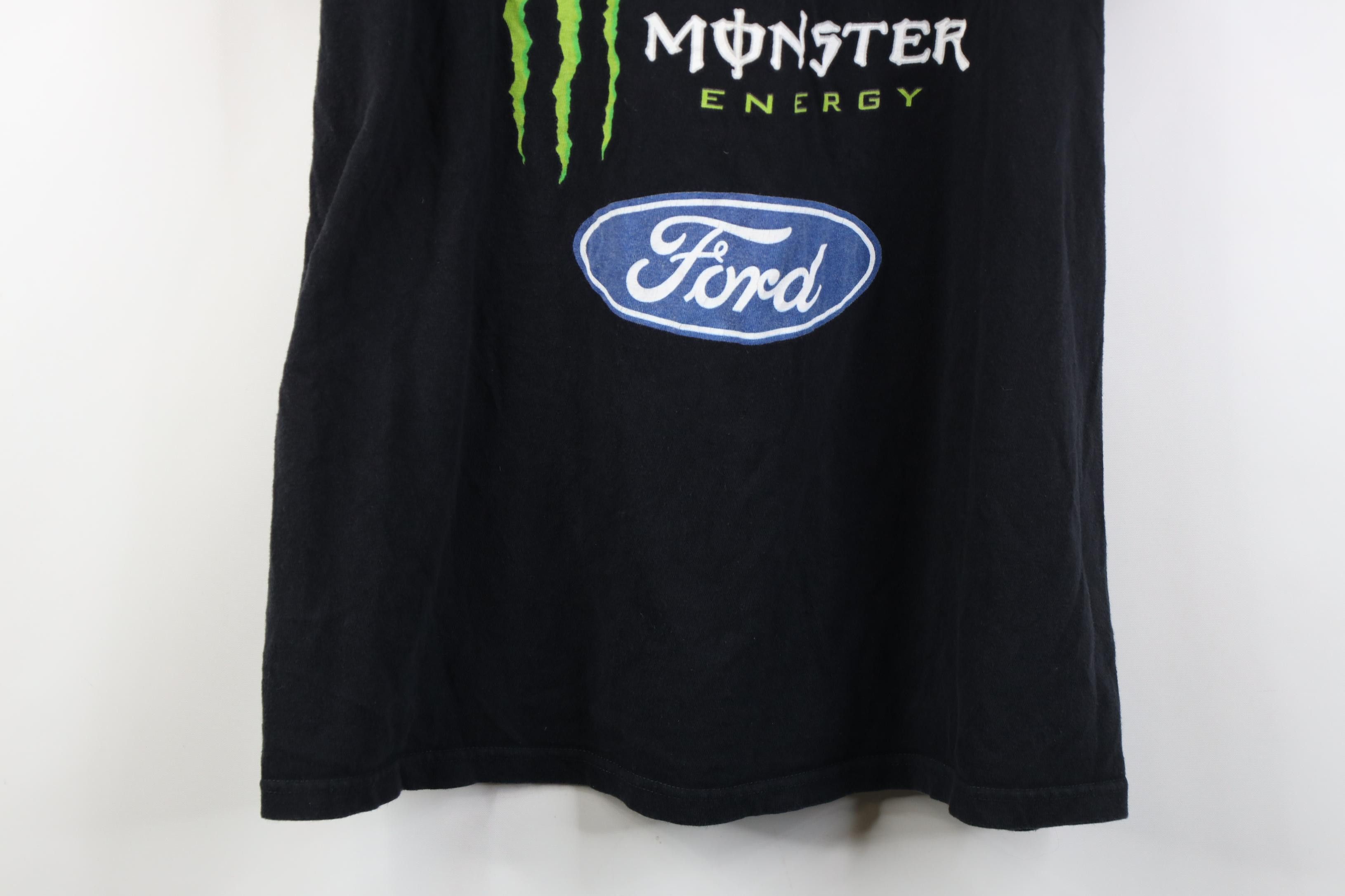Vintage DC Shoes Monster Energy Drink Ken Block Car Racing T-Shirt Size US L / EU 52-54 / 3 - 15 Thumbnail