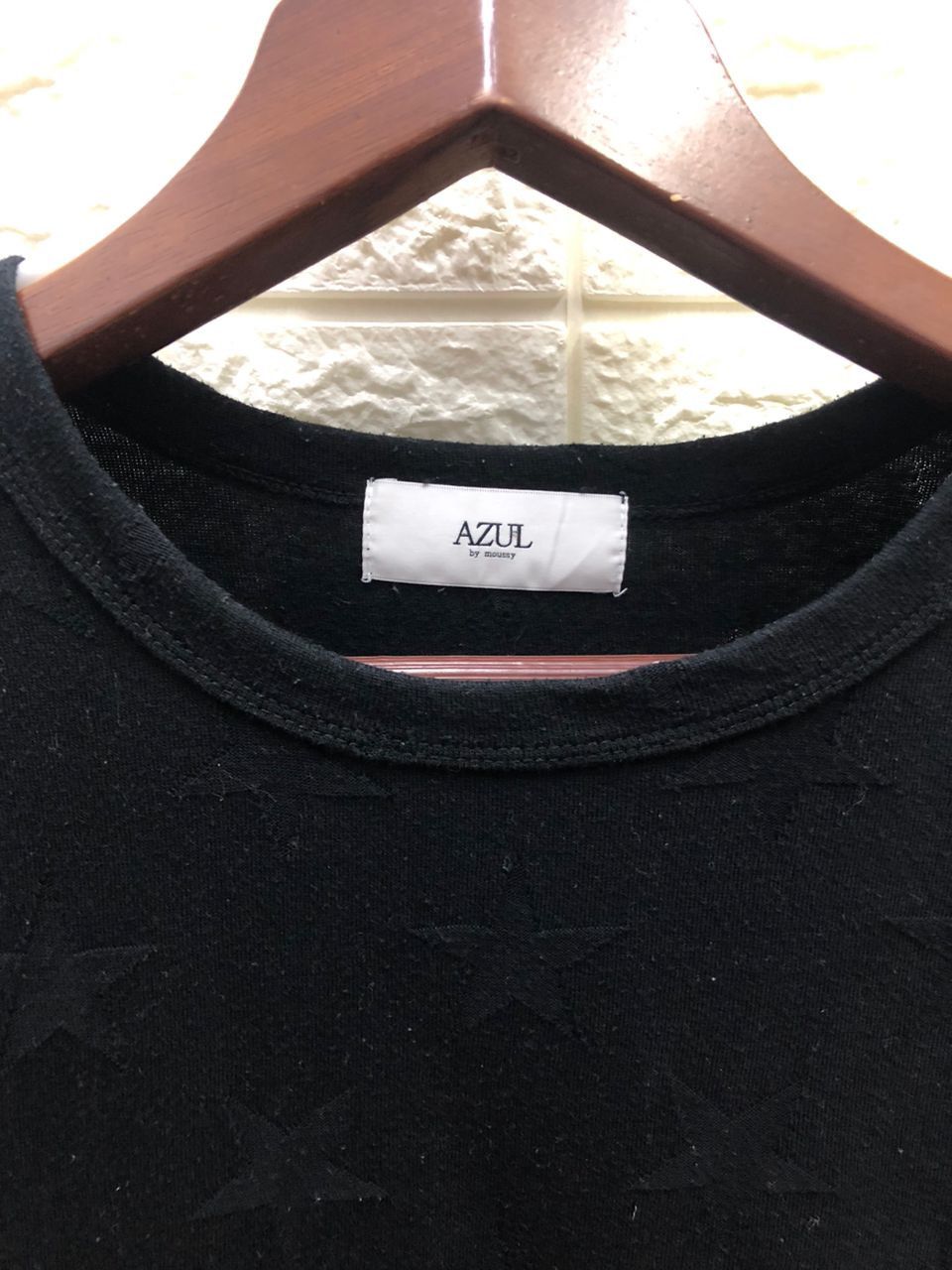 Vintage vintage AZUL BY MOUSSY star black in black short Sleeve Size US L / EU 52-54 / 3 - 5 Thumbnail