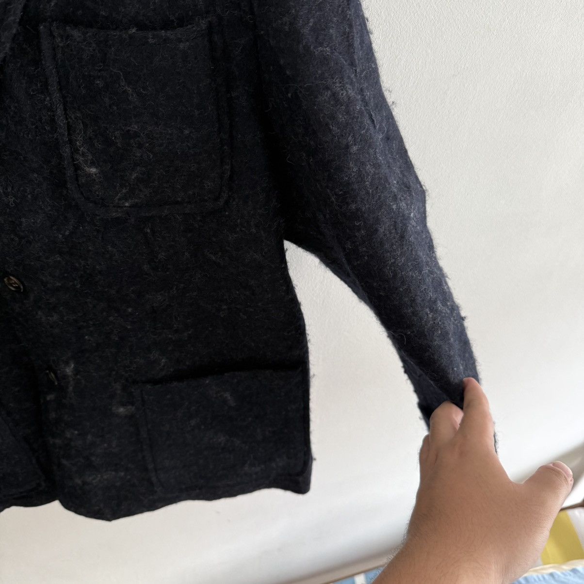 Junya Watanabe Rare AD 1995 Comme Des Garcons Homme Plus Mohair Wool Blazer Size US M / EU 48-50 / 2 - 6 Thumbnail