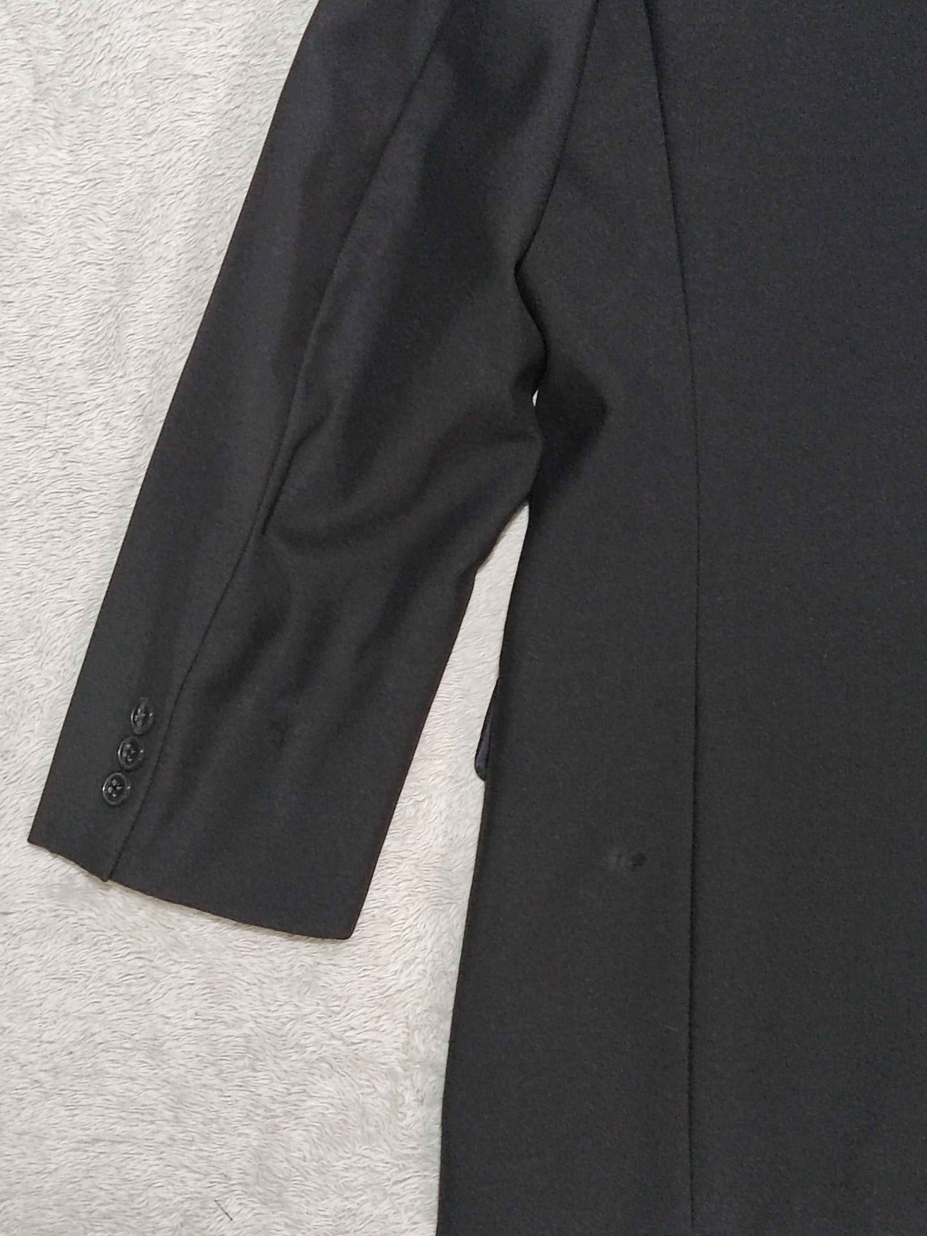 Pierre Cardin Vintage Pierre Cardin JDM Double Breasted Wool Blazer Black Size 44S - 10 Thumbnail