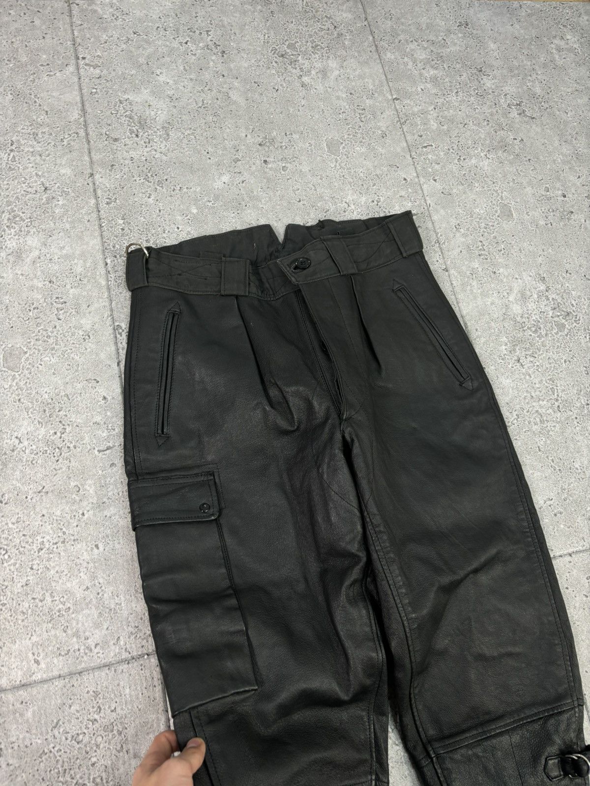 Japanese Brand × Vintage 2000s Swag Opium Avant Garde Japanese Leather Pants Moto Y2K Size US 34 / EU 50 - 6 Thumbnail