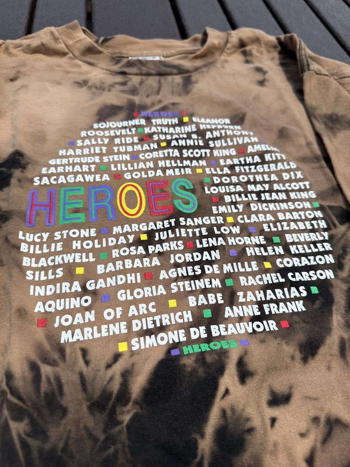 Vintage Y2K Vintage Bleach Wash “Heroes: Women” Tee Size US XL / EU 56 / 4 - 2 Thumbnail