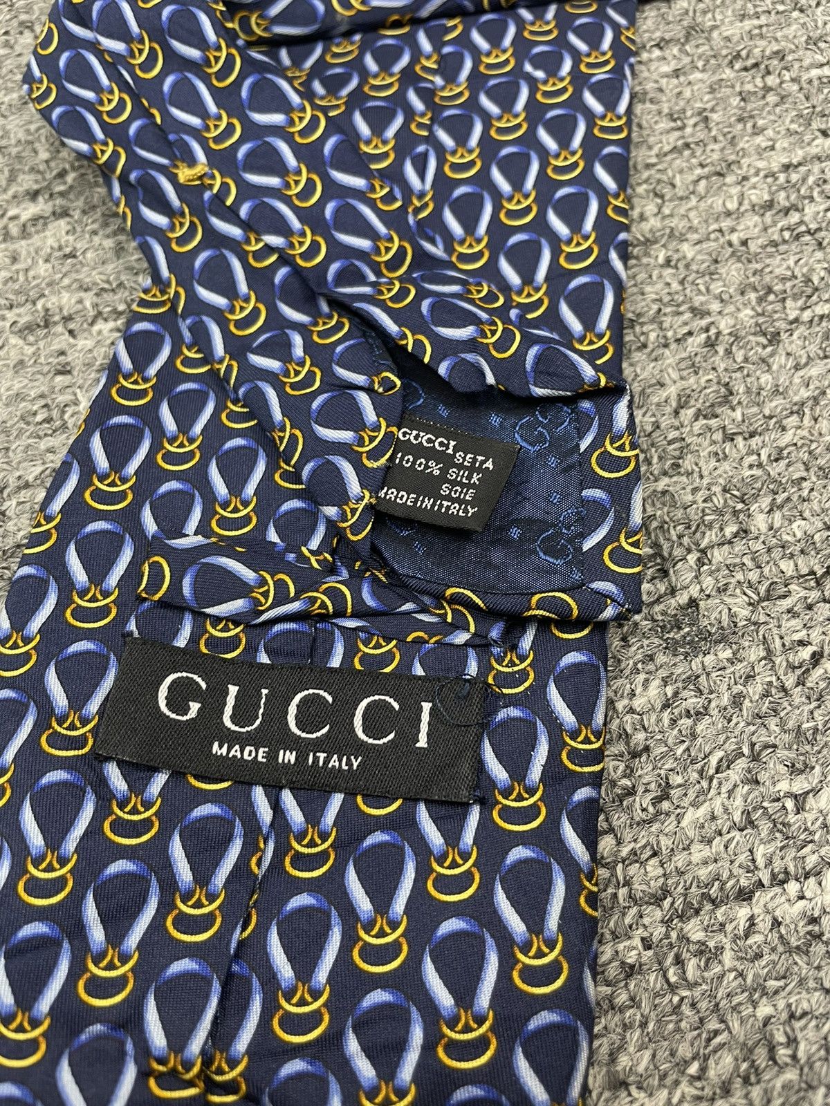 Gucci Vintage Gucci Silk Ties Made in Italy Size ONE SIZE - 4 Thumbnail
