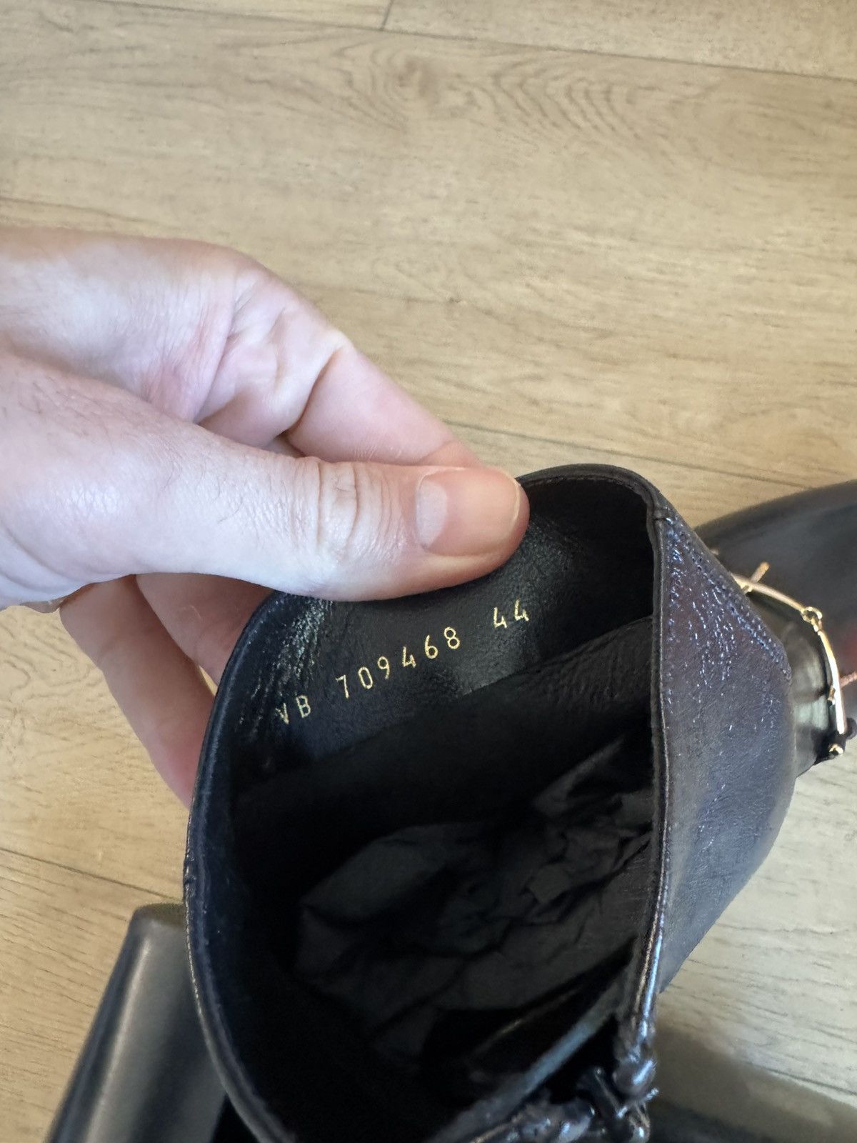 Saint Laurent Paris BNIB Beau 75 Horsebit Leather Boots Size US 11 / EU 44 - 8 Thumbnail