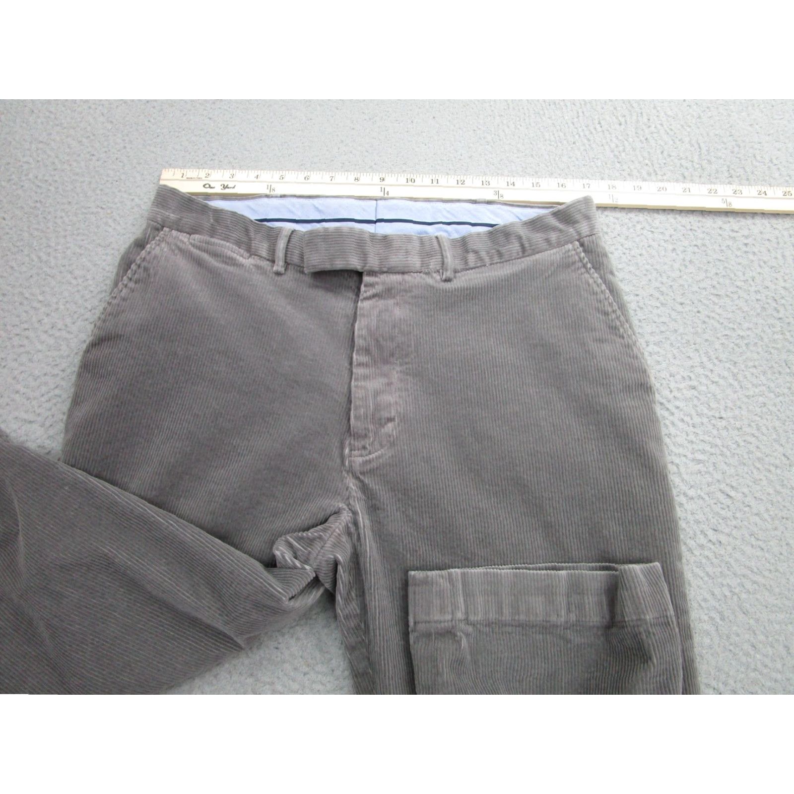 Polo Ralph Lauren Pants Mens 34x32 Gray Corduroy Stretch Classic Fit Chino Casual