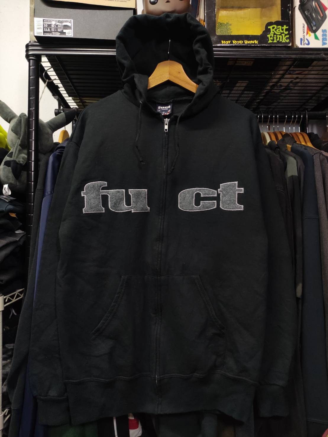 FUCT Rare! Vtg 90's Fuct Og Font Logo Zip-Up Hoodie | Grailed