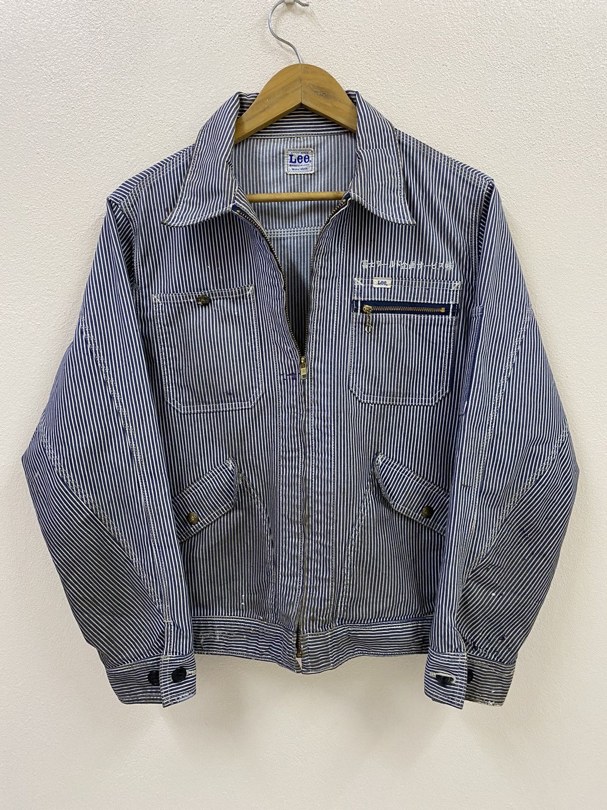 Lee Vtg 80s Lee Jacket Stripe Size US M / EU 48-50 / 2 - 2 Thumbnail