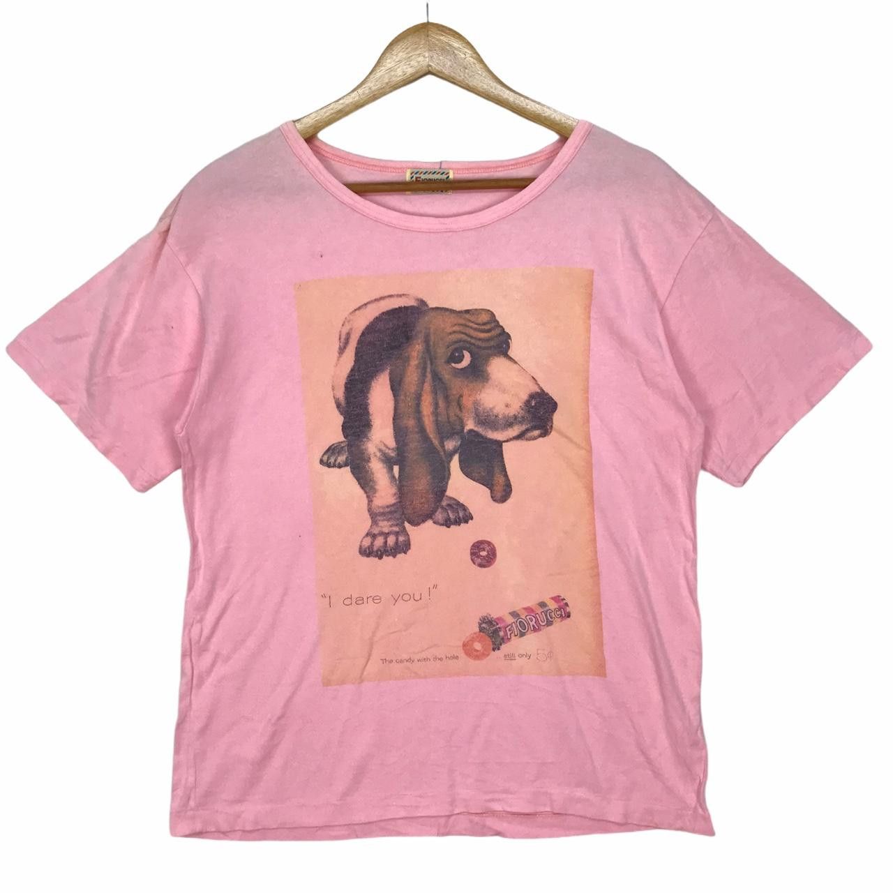 Vintage Vintage FIORUCCI ITALY Dog Big Logo Spell Out Pink Size M / US 6-8 / IT 42-44 - 1 Thumbnail
