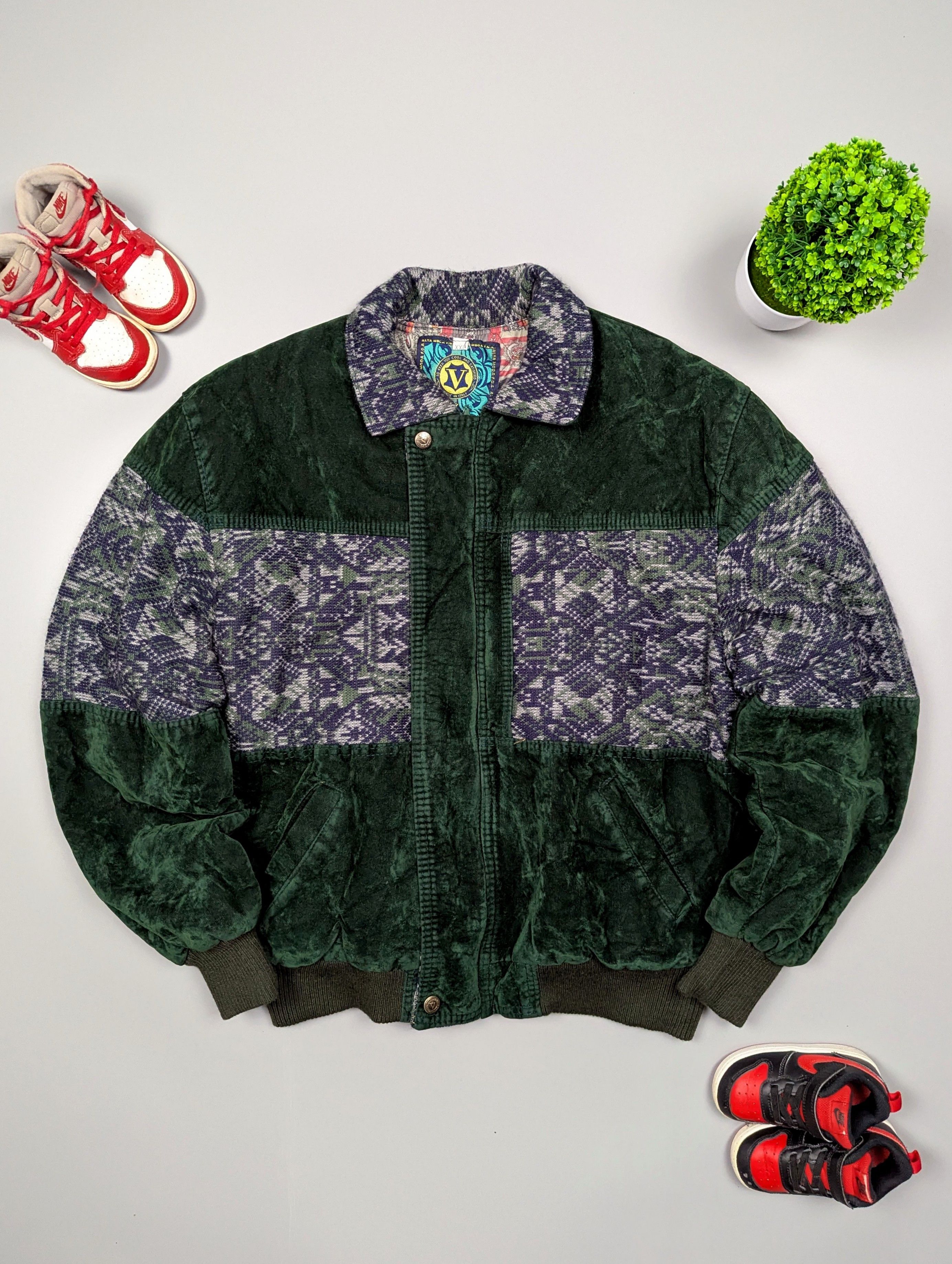 Vintage ALTA Moda F.G.A Rare Italian Mens VTG Streetwear Boho Jacket Size US XXL / EU 58 / 5 - 3 Thumbnail