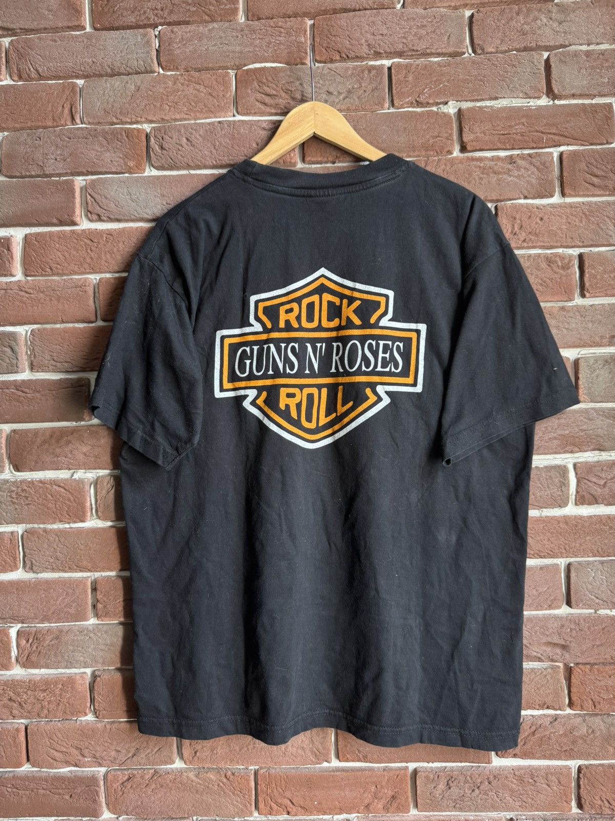 Band Tees Rare Vintage Guns n Roses Harley Davidson Rock Band Tee 90s Size US XL / EU 56 / 4 - 2 Thumbnail