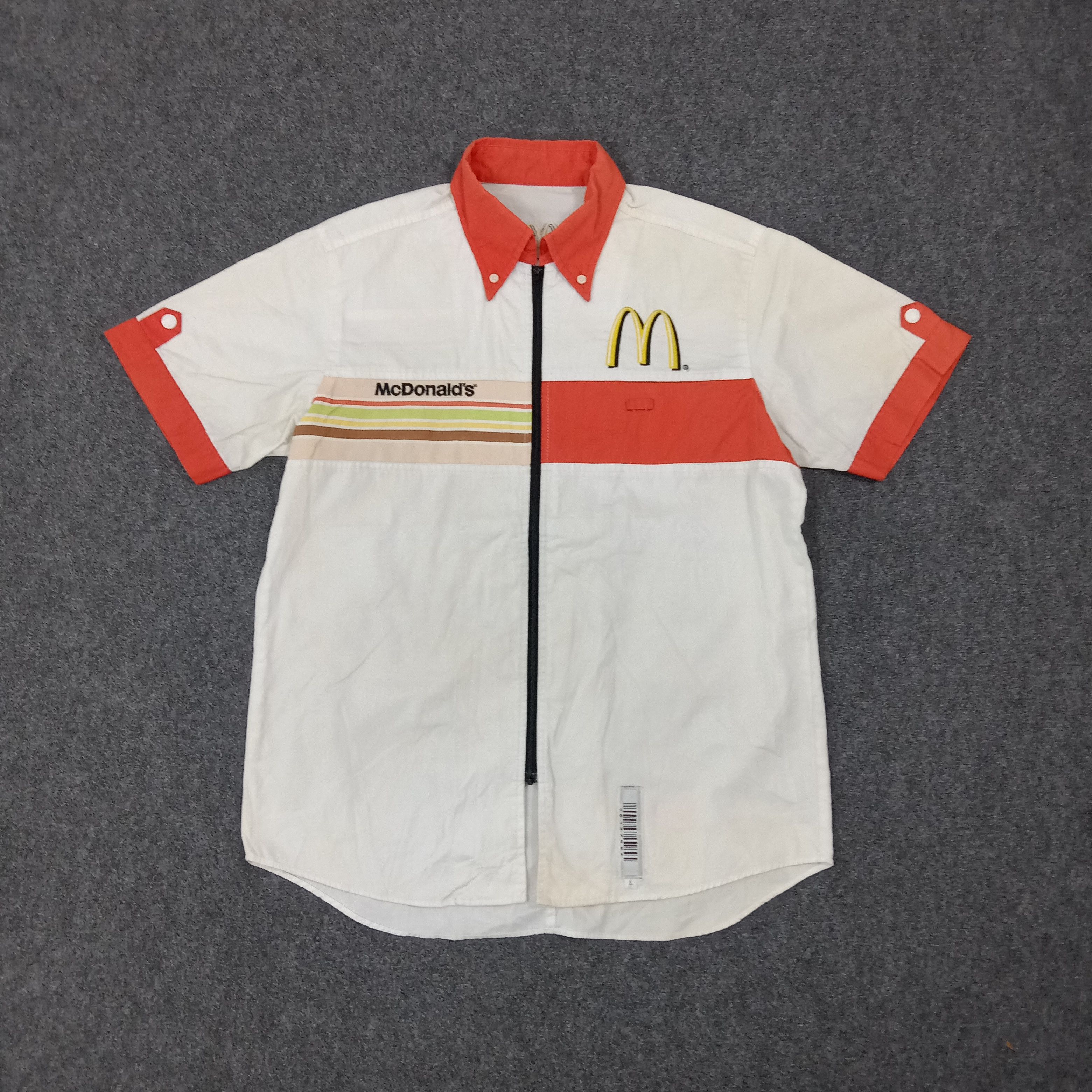 Vintage McDonald's American Staff Uniform Jacket C267N39 Size US L / EU 52-54 / 3 - 1 Thumbnail