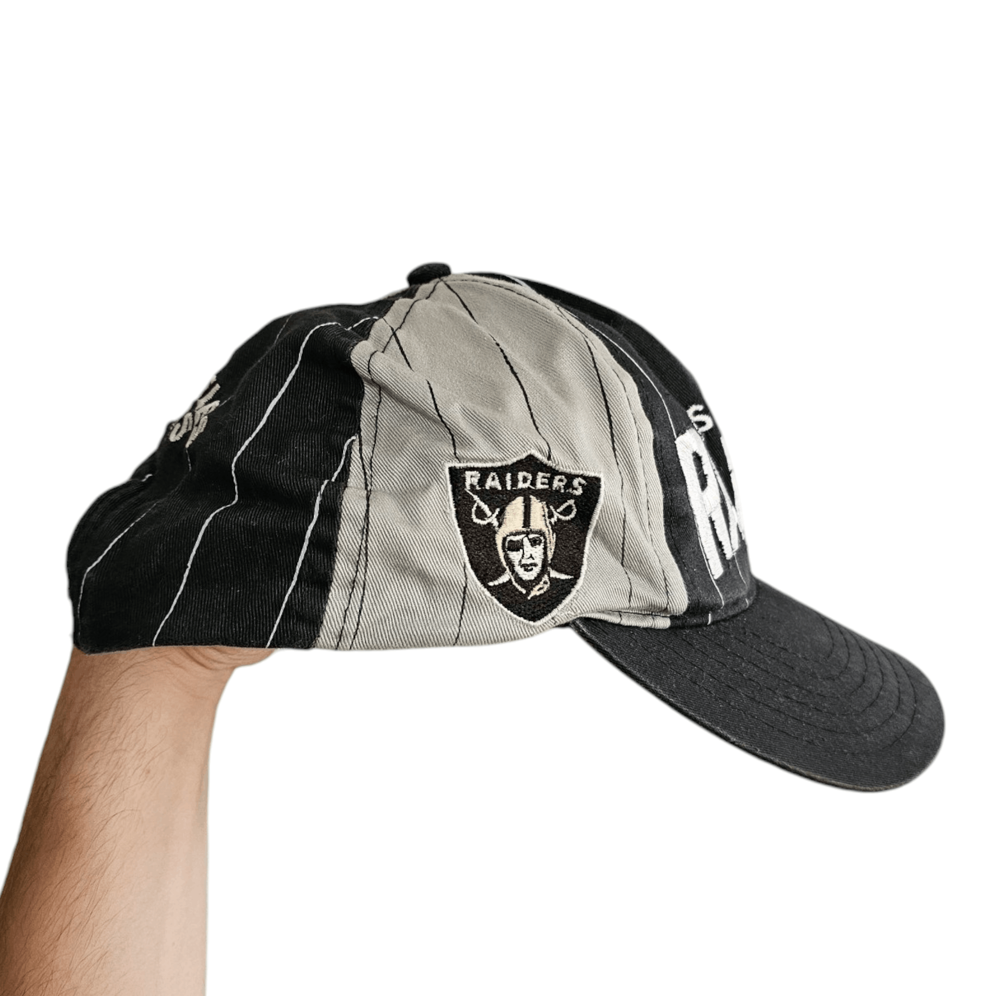 NFL × Vintage Los Angeles Raiders Pinstripe Snapback Size ONE SIZE - 3 Thumbnail