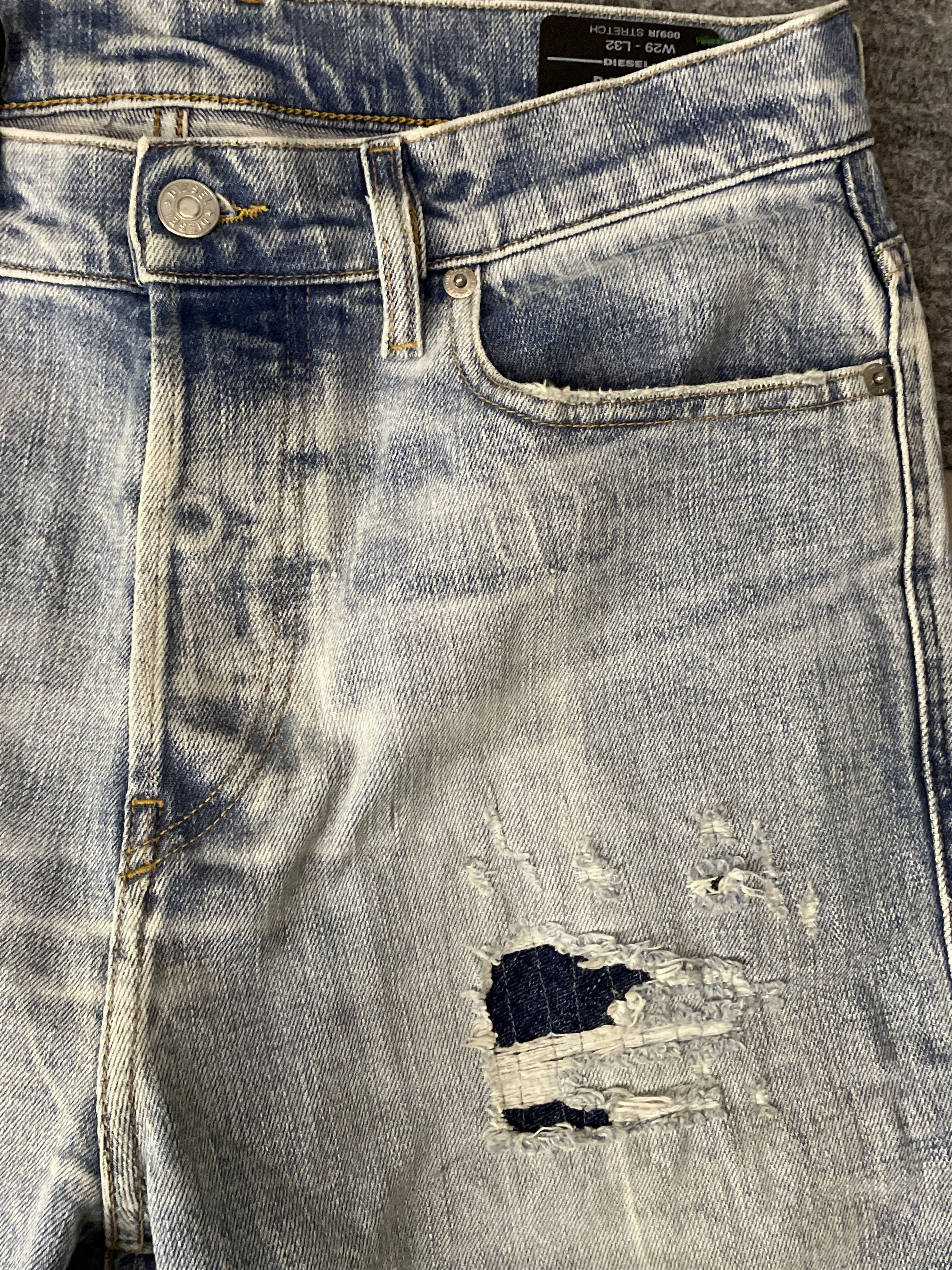 Diesel Diesel D-VIDER distressed denim Size US 29 - 3 Thumbnail