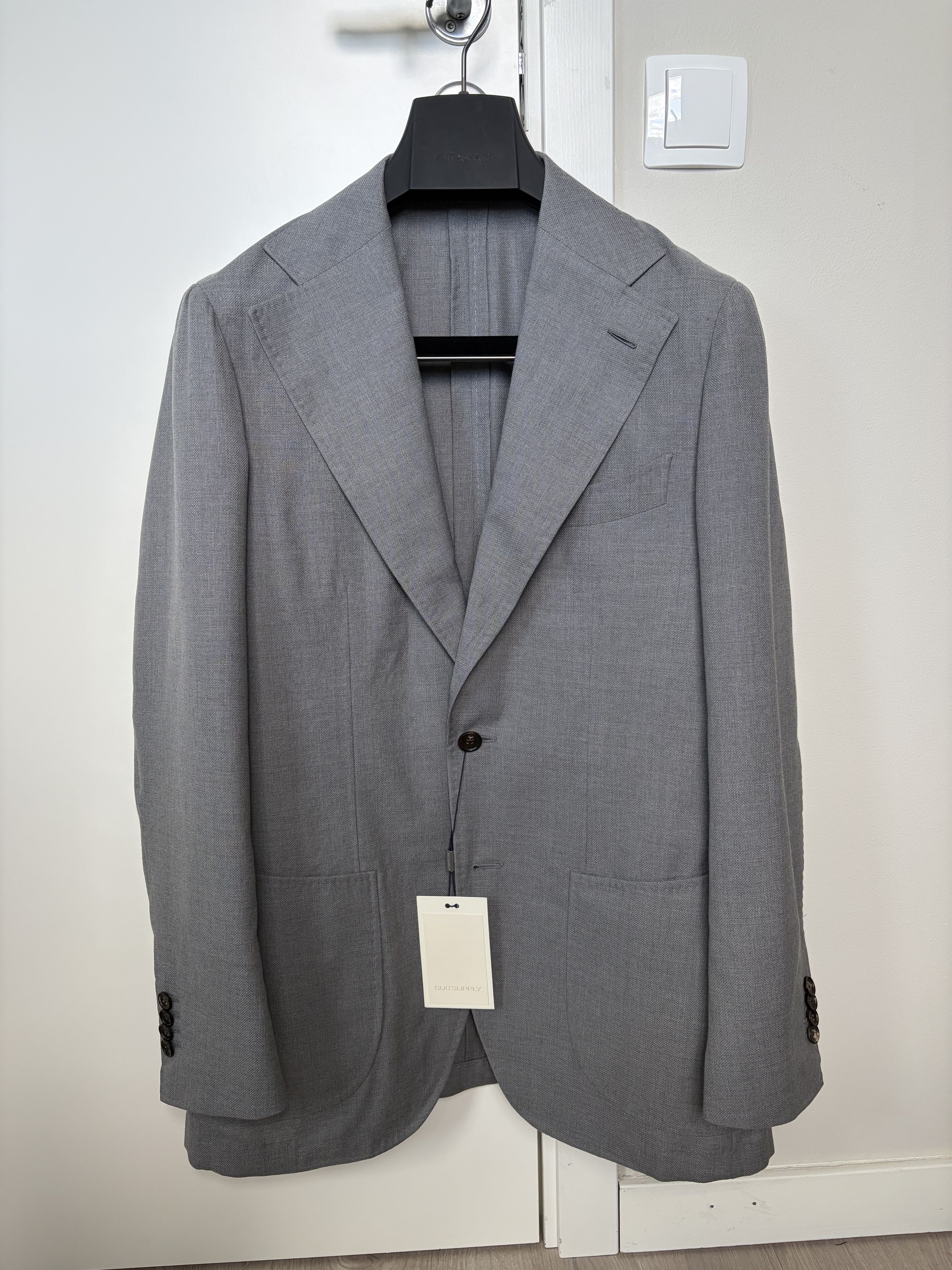 Suitsupply NWT Suitsupply grey s130 unconstructed jacket, size 38S\EU24 Size 38S - 1 Thumbnail