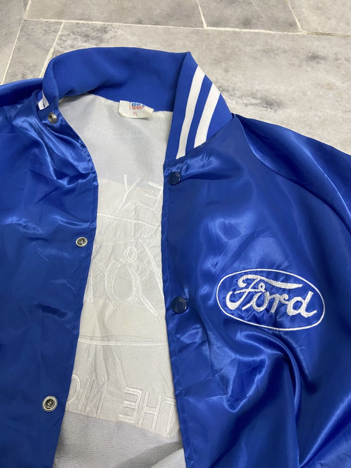Ford Vintage Ford West Ark Satin Sports Jacket Size US XL / EU 56 / 4 - 6 Thumbnail