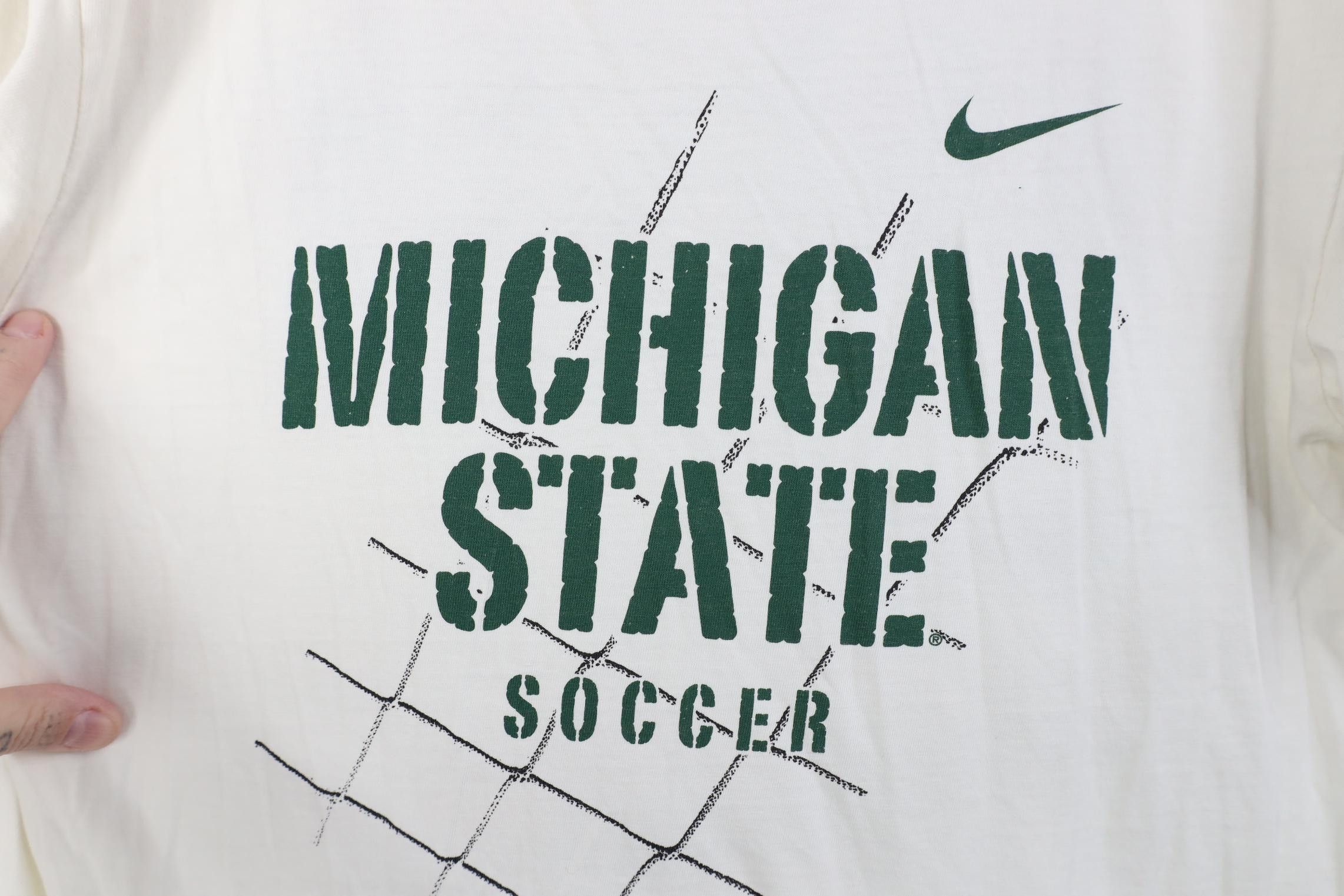 Nike Nike Michigan State University Soccer T-Shirt Distressed Size US S / EU 44-46 / 1 - 4 Thumbnail