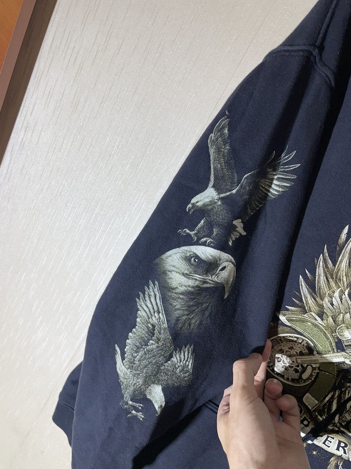 Vintage × West Coast Choppers Choppers Eagle vintage streetwear hoodie 90s Size US XL / EU 56 / 4 - 14 Thumbnail