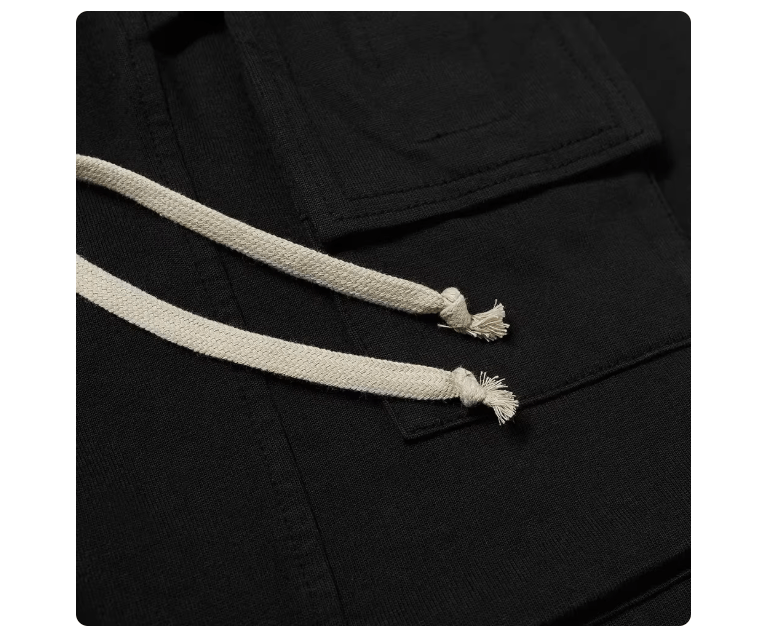 Rick Owens Drkshdw Rick Owens Men's Black Cotton Tapered Cargo Pants Size US 30 / EU 46 - 5 Thumbnail