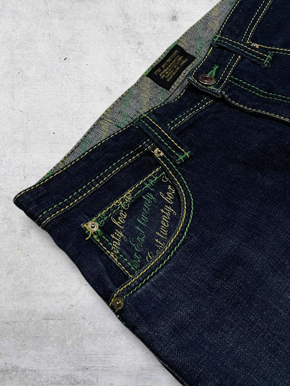 Beauty Beast VINTAGE ETBX CYBERPUNK JAPAN DESIGNER INTERMIDIATE DENIM Size US 34 / EU 50 - 12 Thumbnail