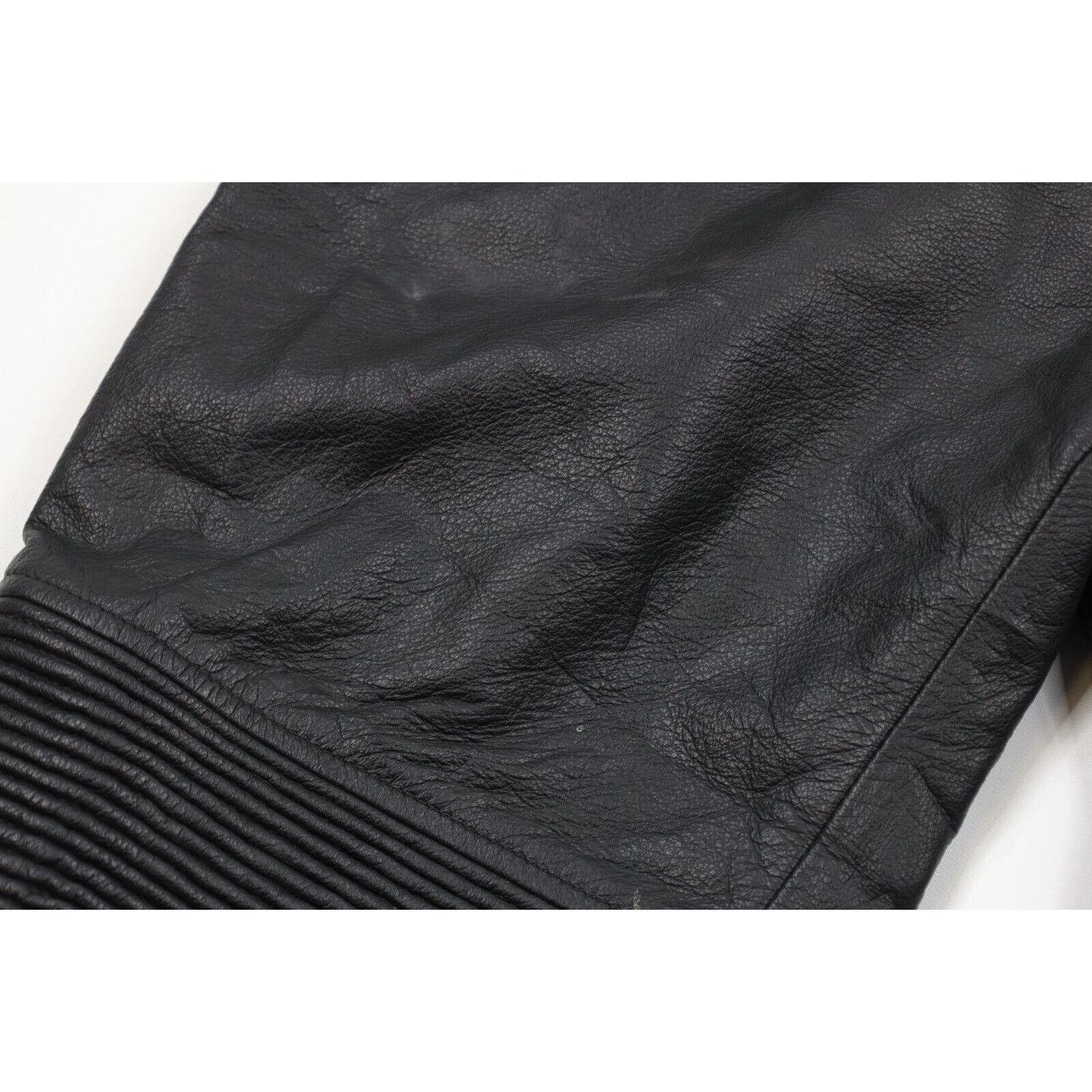 BMW × Vintage Vintage BMW Mens Distressed Leather Motorcycle Riding Pants Size US 34 / EU 50 - 7 Thumbnail