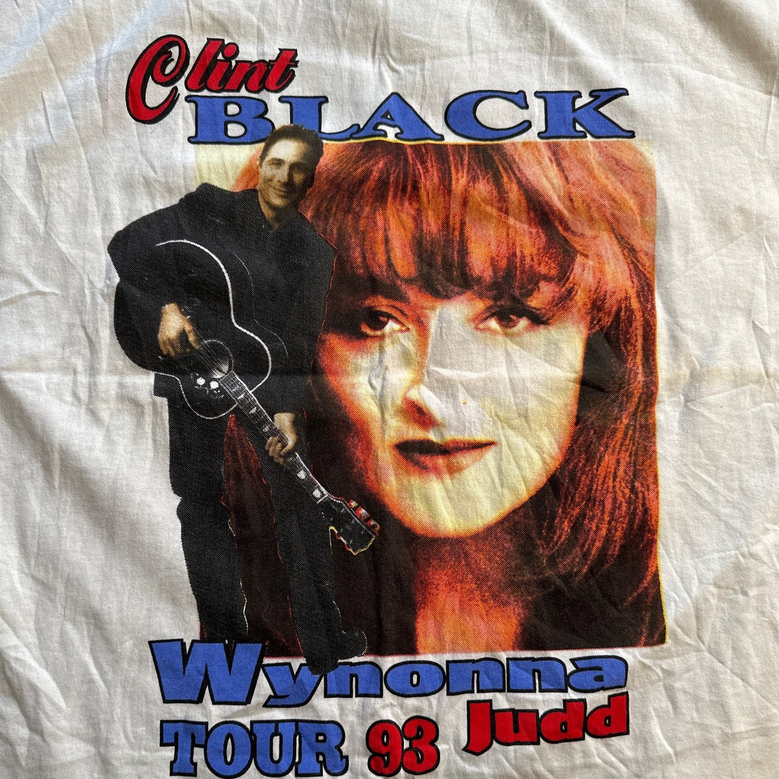 Delta Vintage 1993 Clint Black & Wynonna Judd Tour Double Stitch Grailed