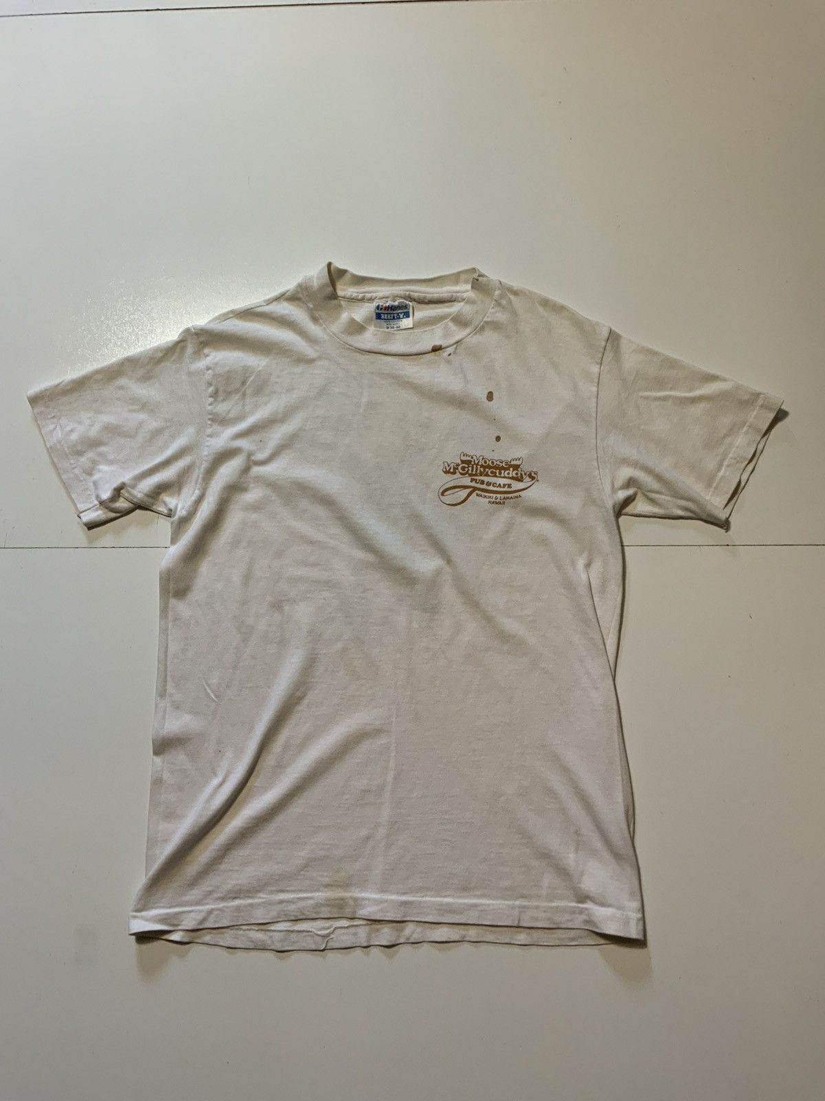 Vintage Vintage 90s Moose McGillycuddys Hawaii Hang Loose T-Shirt Size US M / EU 48-50 / 2 - 2 Thumbnail