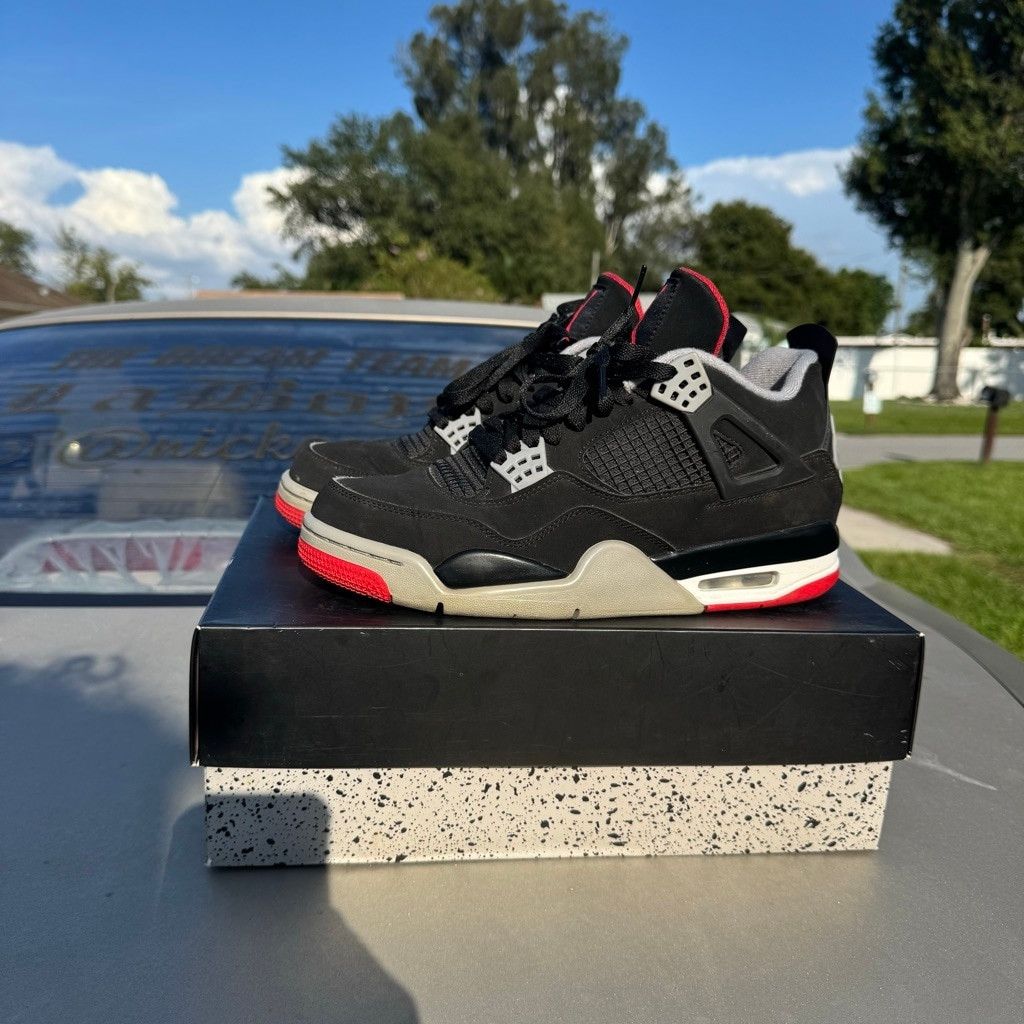 Jordan Brand Nike Air Jordan 4 Retro Bred 4s Size 9 Og all Size US 9 / EU 42 - 1 Thumbnail