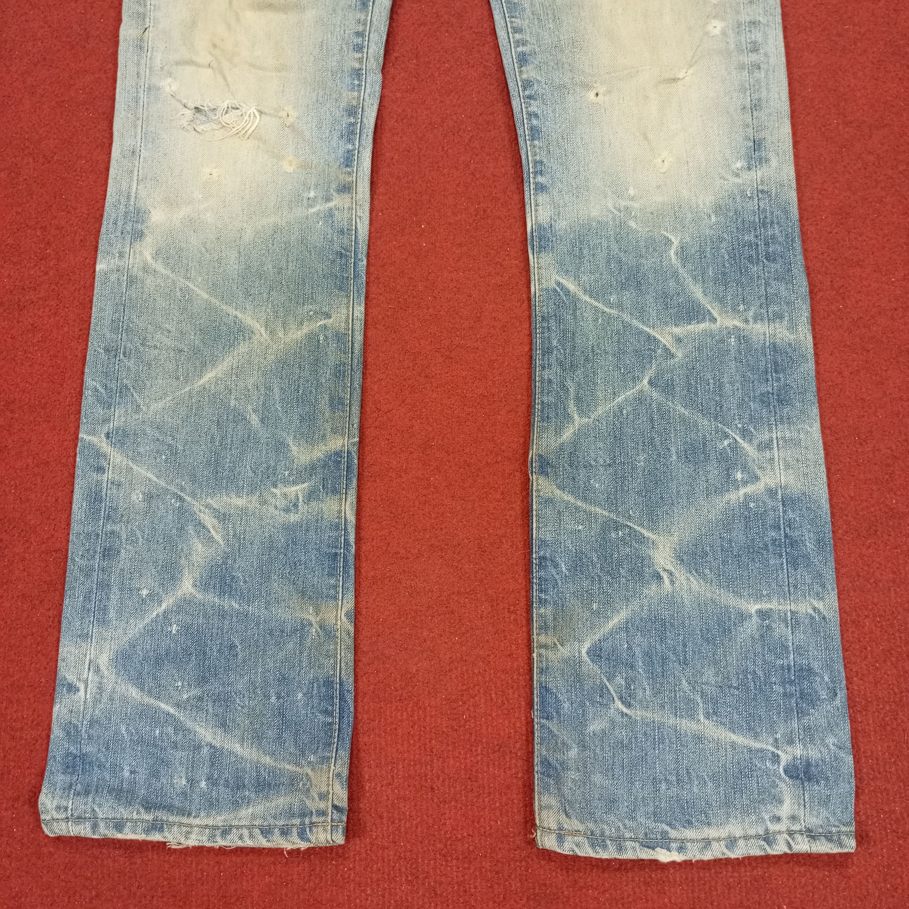 Japanese Brand Blue Way Japanese Brand Fashion Style Distressed Jeans Size US 29 - 3 Thumbnail