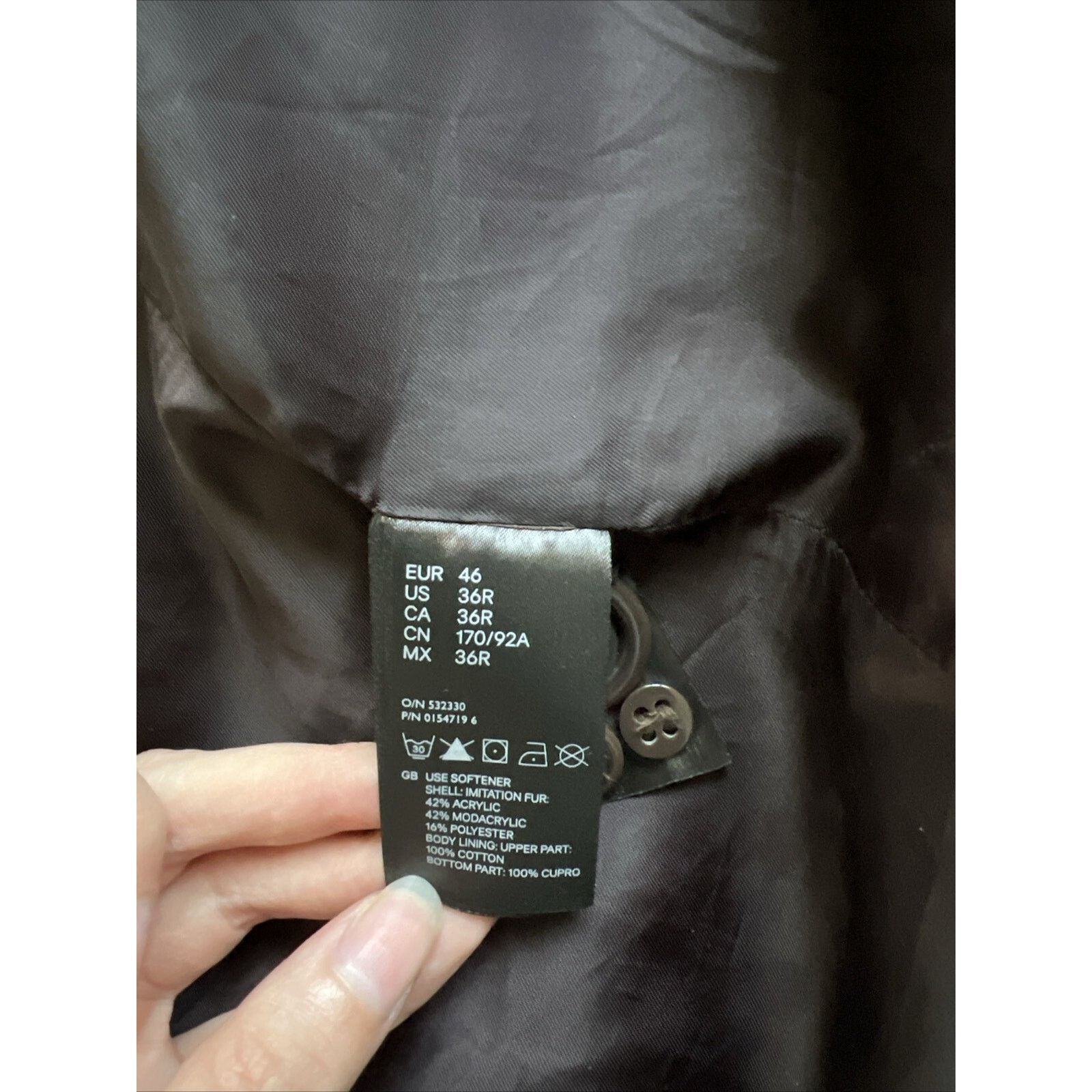 Maison Margiela MAISON MARTIN MARGIELA x H&M Faux Fur Beaver Long Coat Brown Size US S / EU 44-46 / 1 - 6 Thumbnail