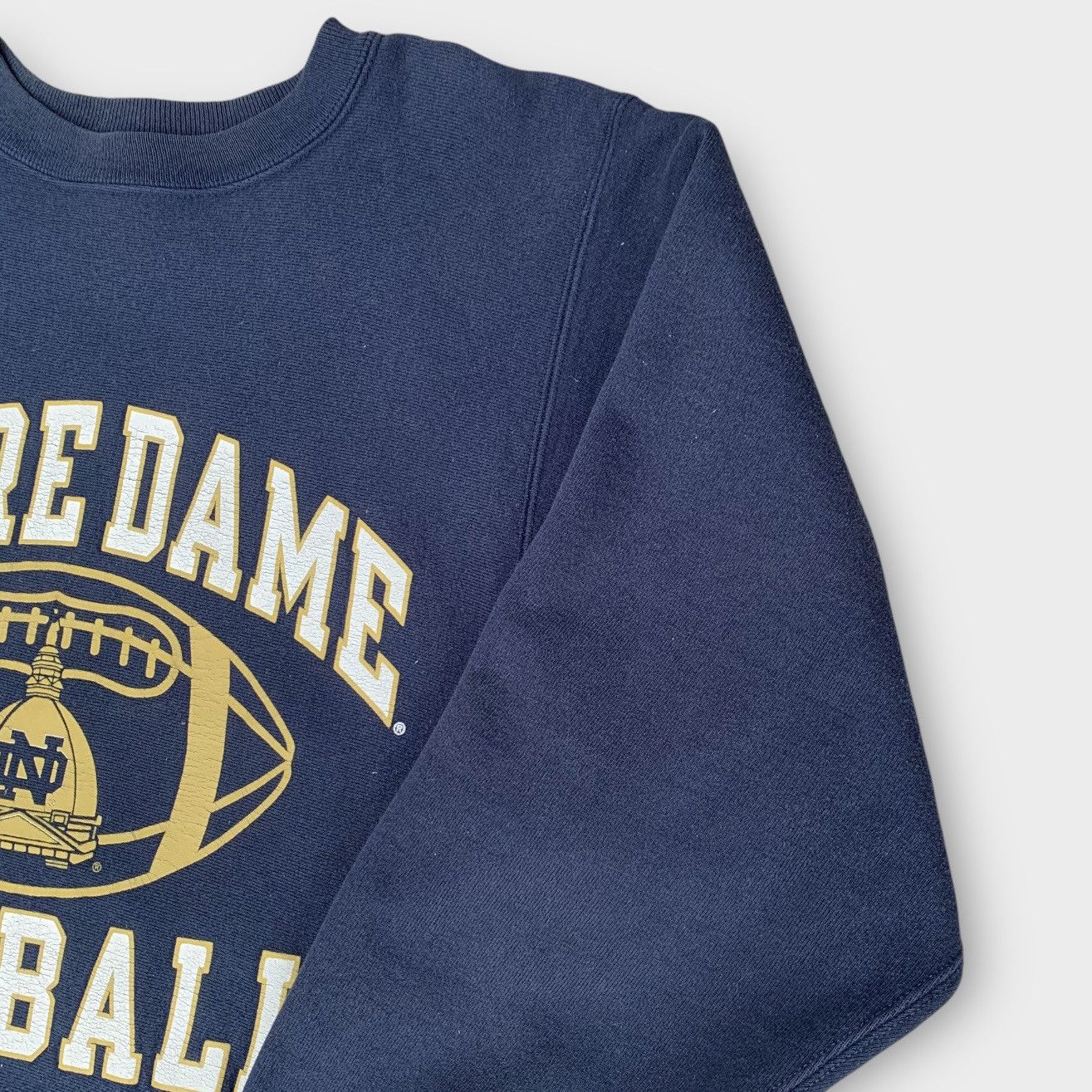 Champion × NCAA Vintage 90s Champion Reverse Weave Notre Dame Football Size M / US 6-8 / IT 42-44 - 6 Thumbnail
