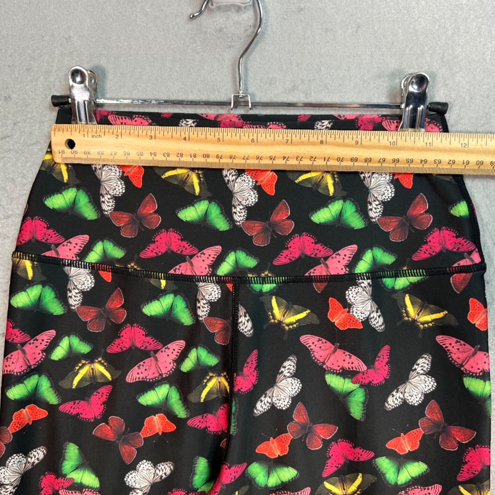 Alice + Olivia Alice & Olivia By Stacey Bendet Medium Butterfly Print High-Waisted Leggings Size 32" / US 10 / IT 46 - 5 Thumbnail