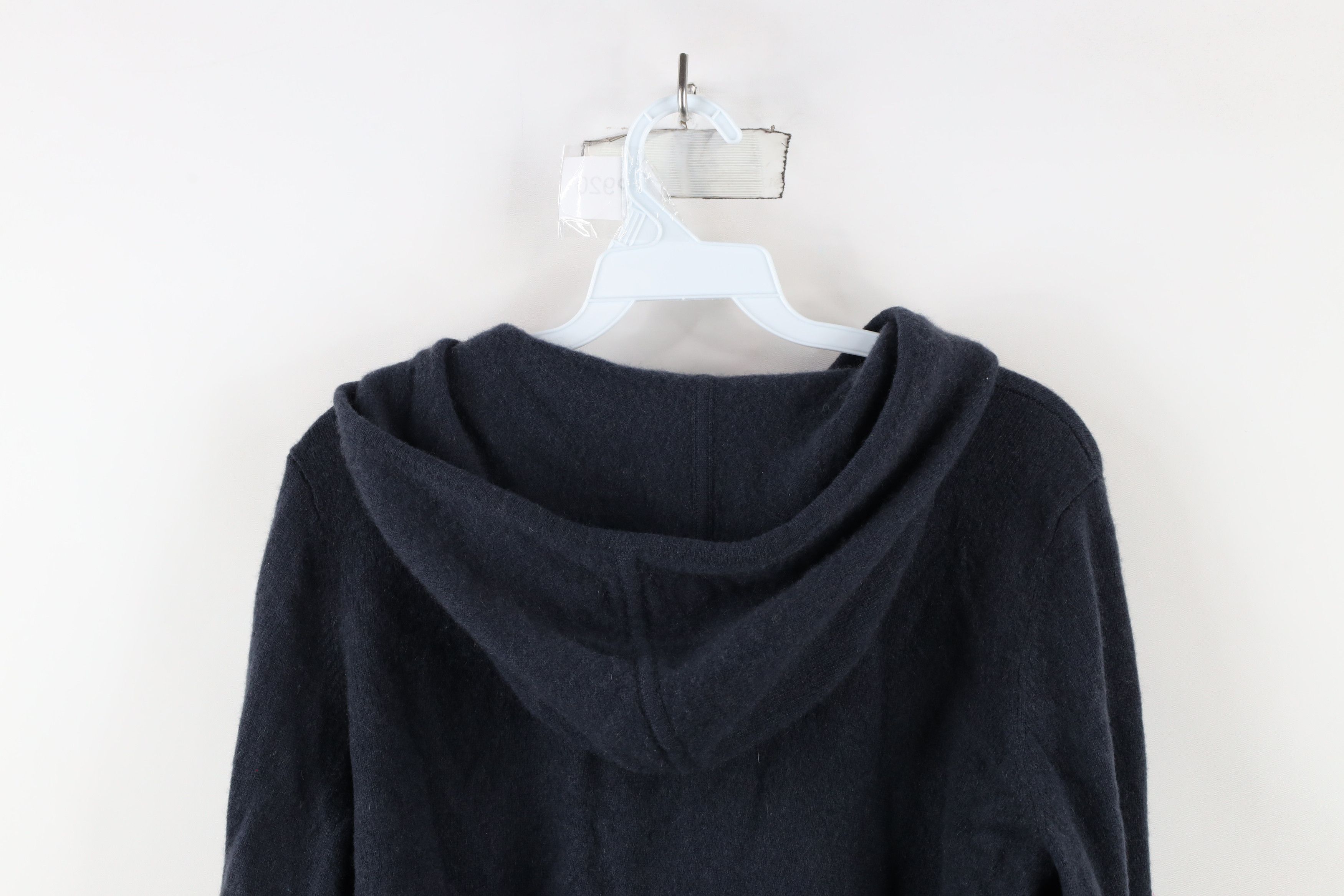 Orvis × Vintage Orvis Blank Soft Cashmere Knit Full Zip Hoodie Sweater Size S / US 4 / IT 40 - 9 Thumbnail