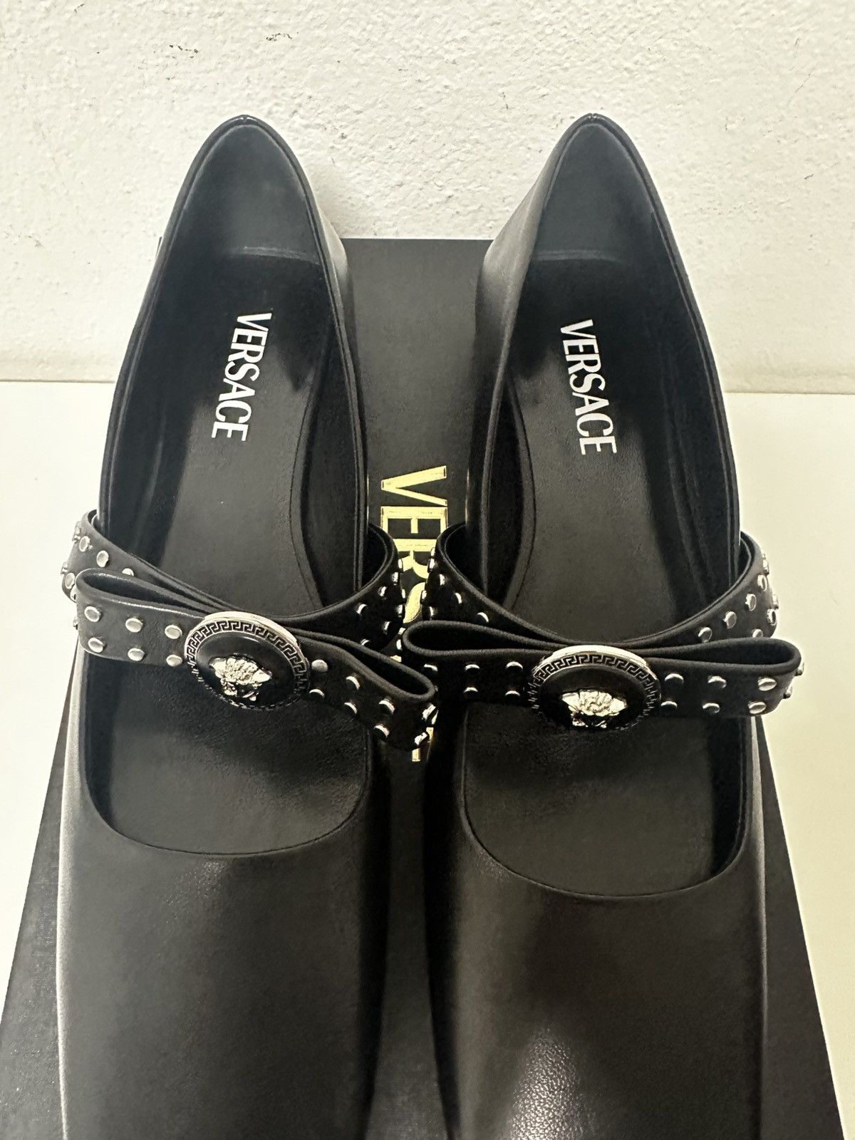 Versace Versace Gianni Ribbon Studded Ballerina Size US 9 / IT 39 - 6 Thumbnail